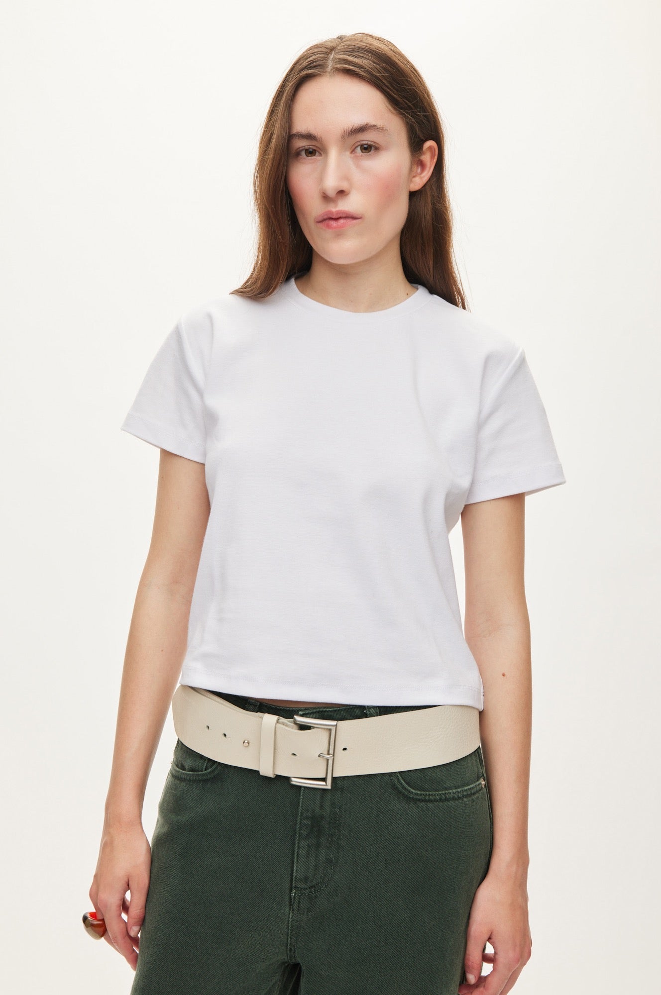 Oval Square Amy Tee TEE 1001 White