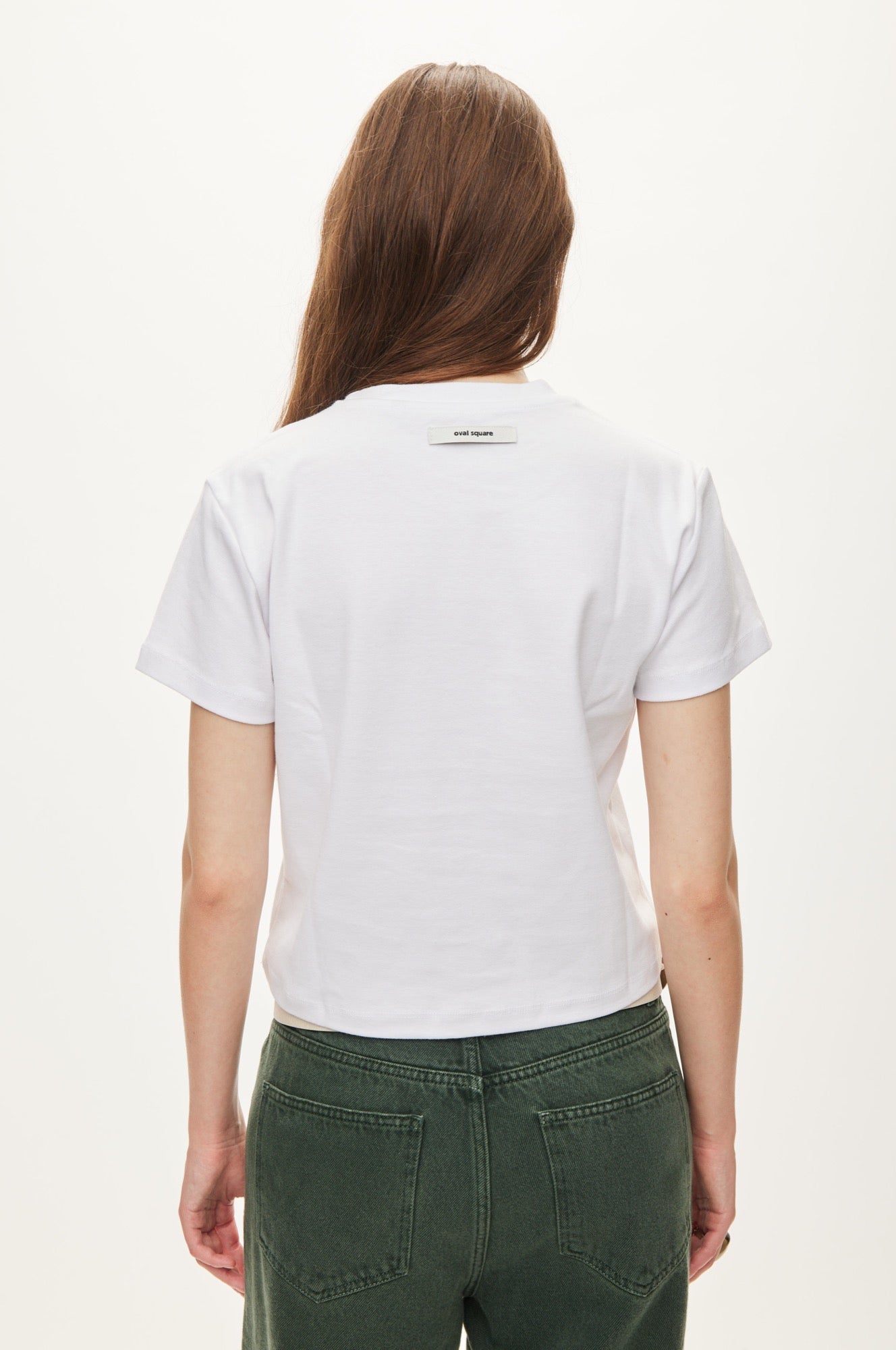Oval Square Amy Tee TEE 1001 White
