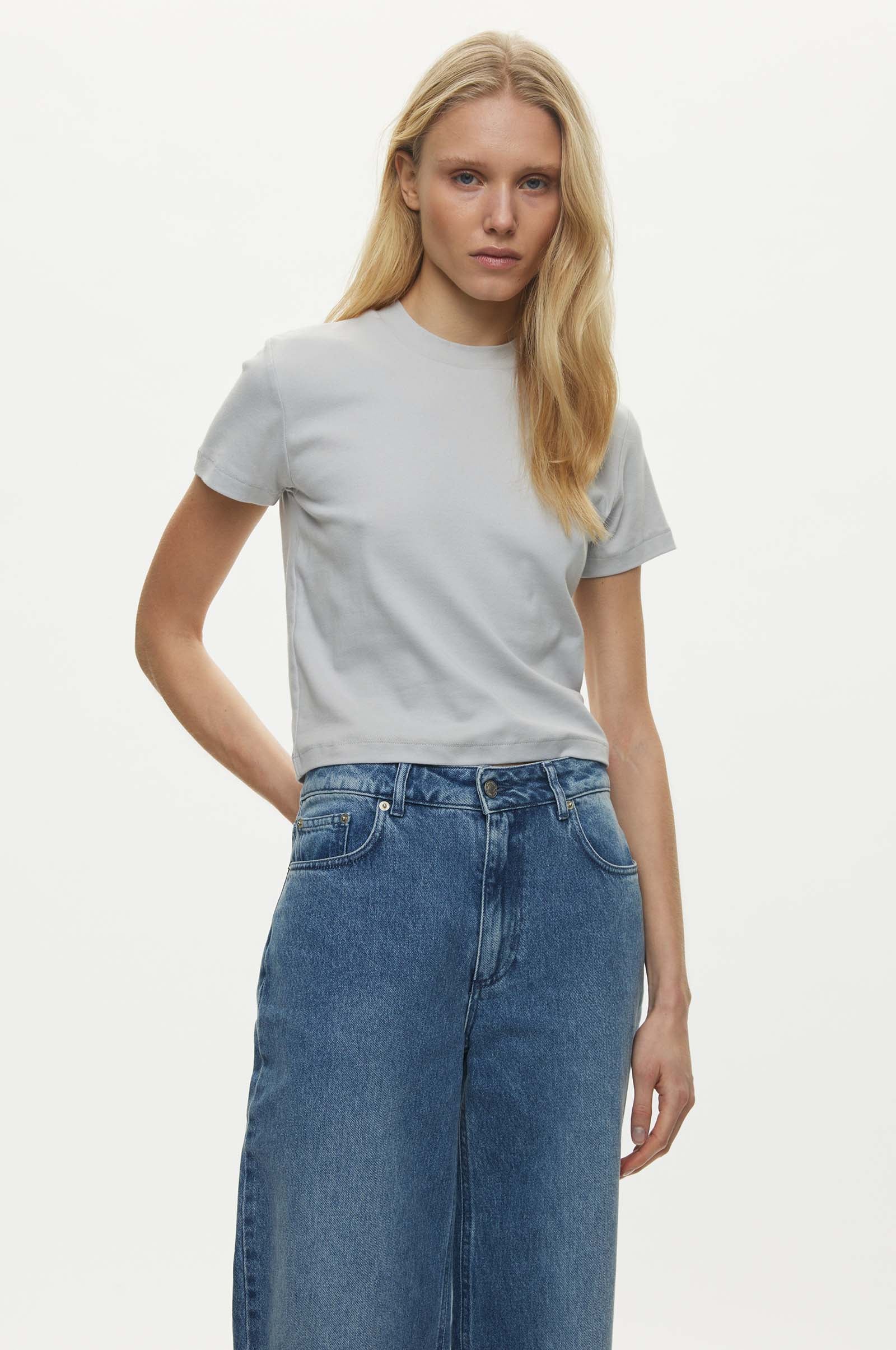 Oval Square Amy Tee TEE 7018 Cloud Grey