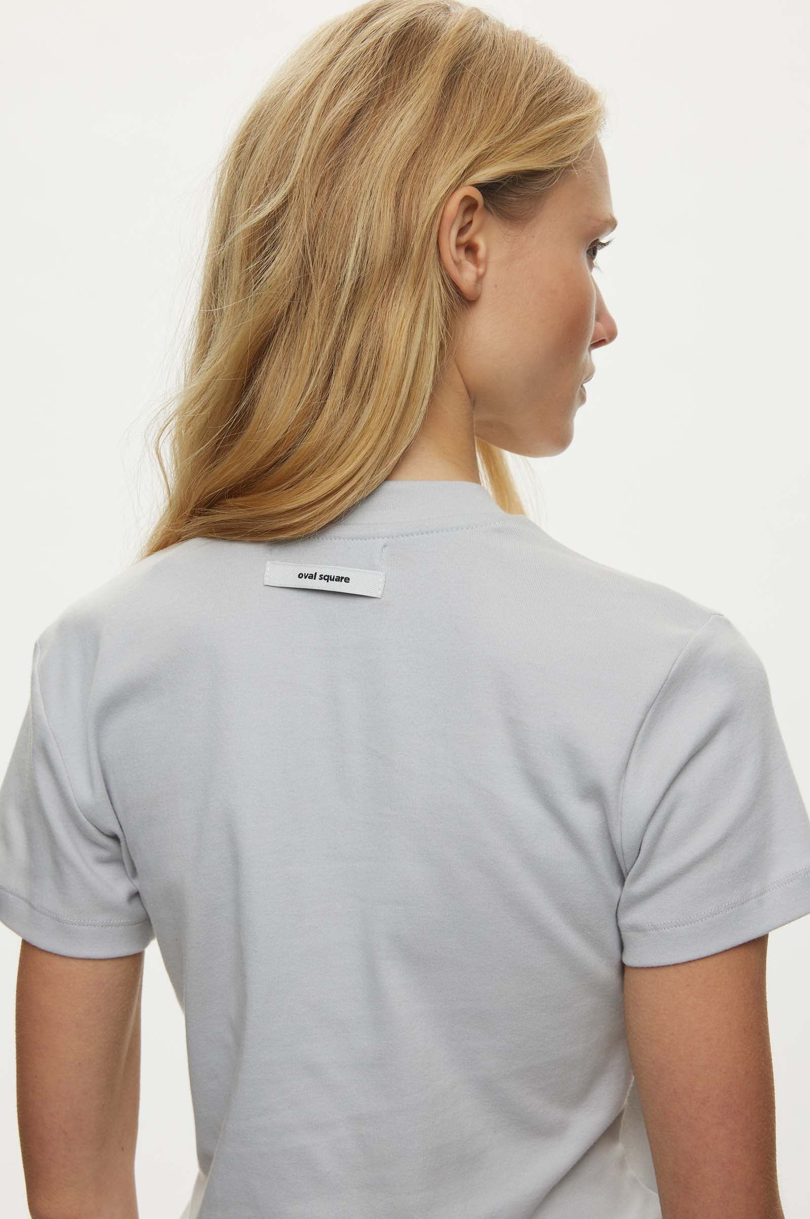 Oval Square Amy Tee TEE 7018 Cloud Grey