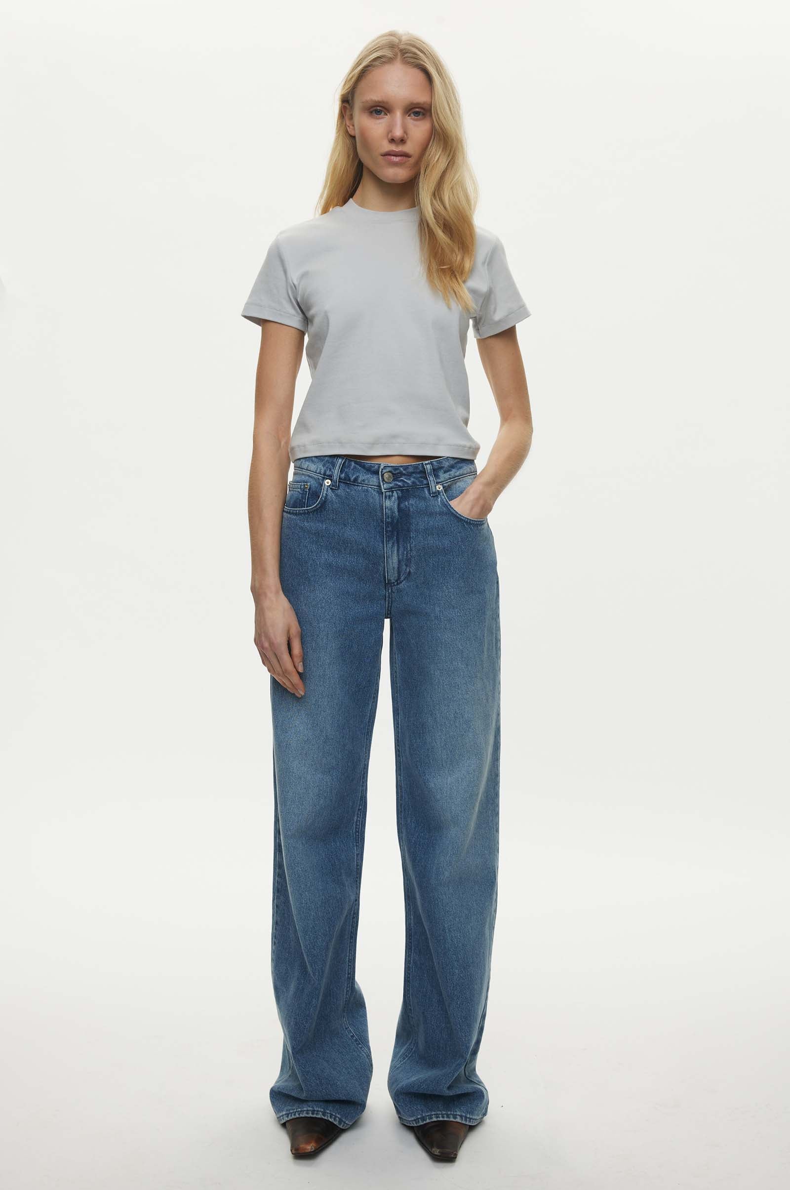 Oval Square Amy Tee TEE 7018 Cloud Grey
