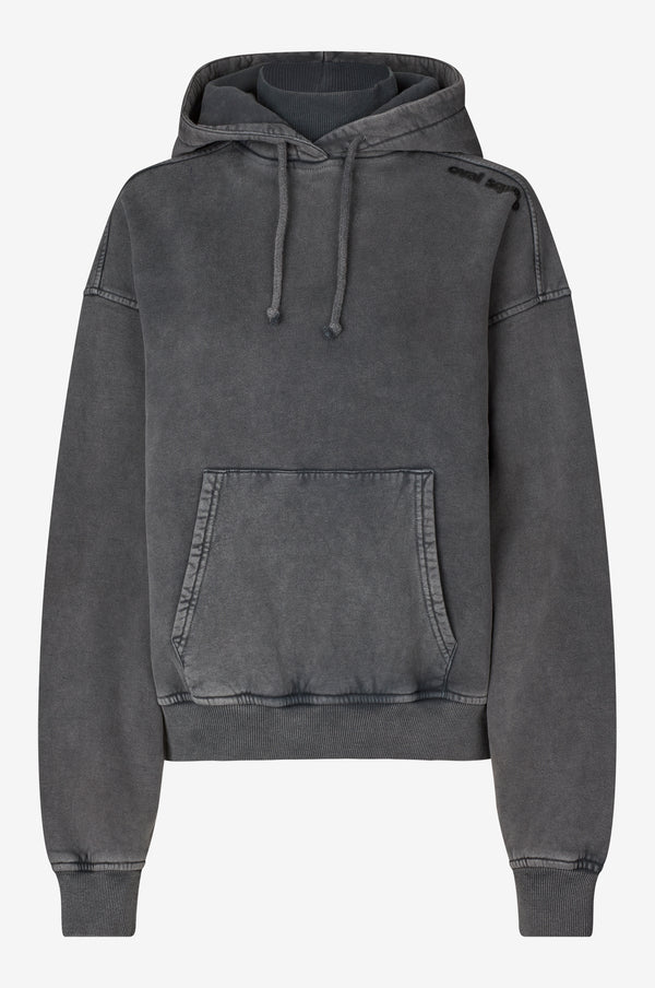 Oval Square Andy Hoodie SWEATS 8009 Black Washed
