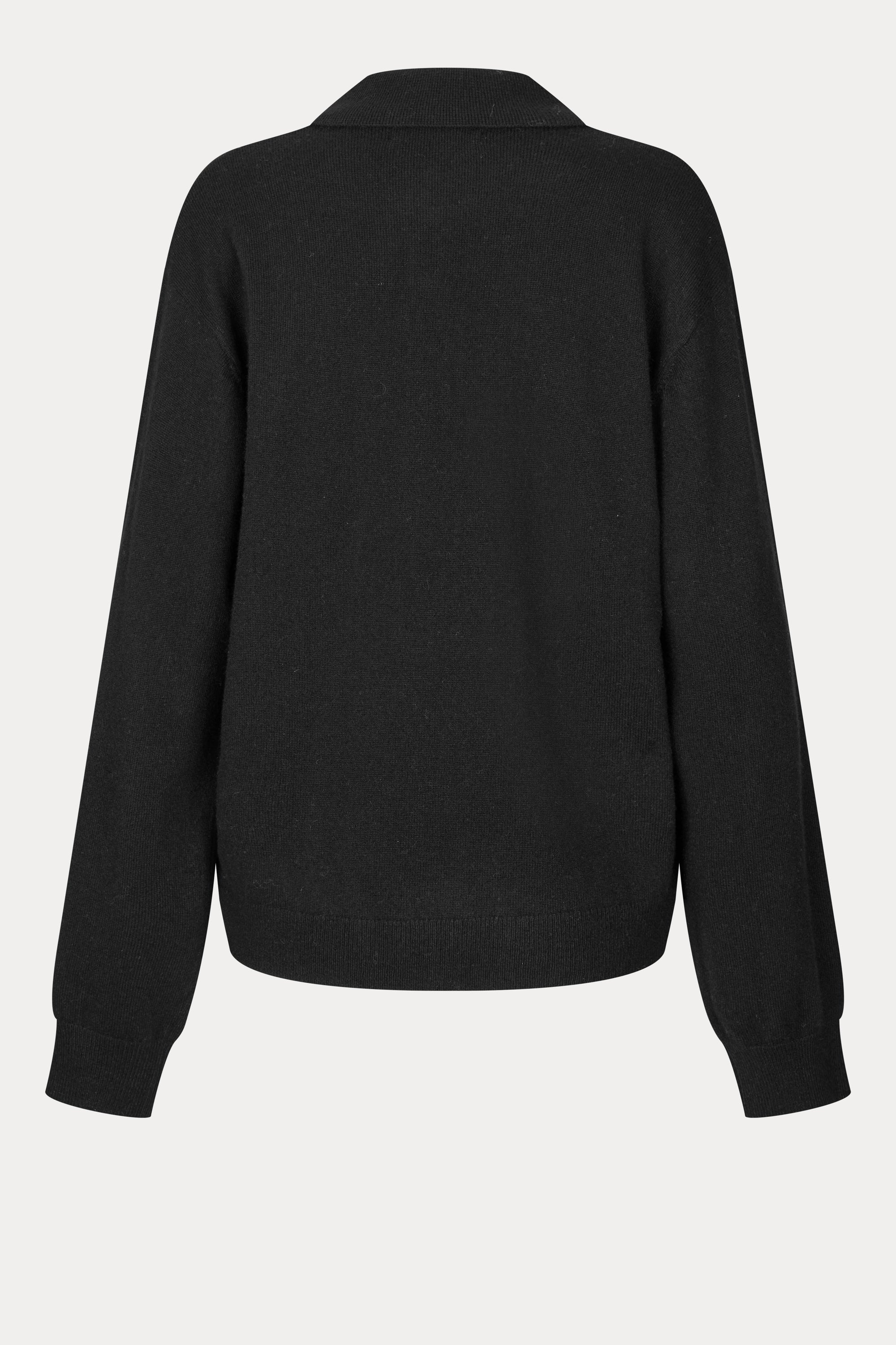 Oval Square Avar knit Polo KNITS Black