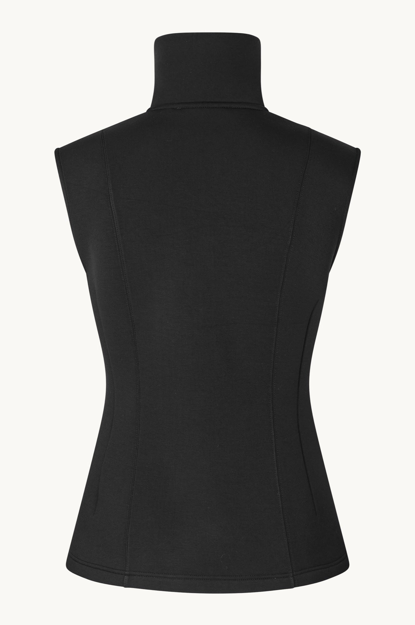 Oval Square Baba zip vest VESTS Black