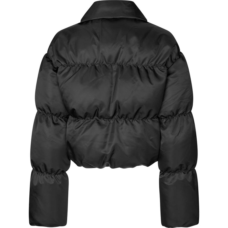 Oval Square Bam Cropped Puffer COATS 8001 Black