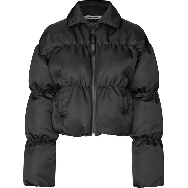 Oval Square Bam Cropped Puffer COATS 8001 Black