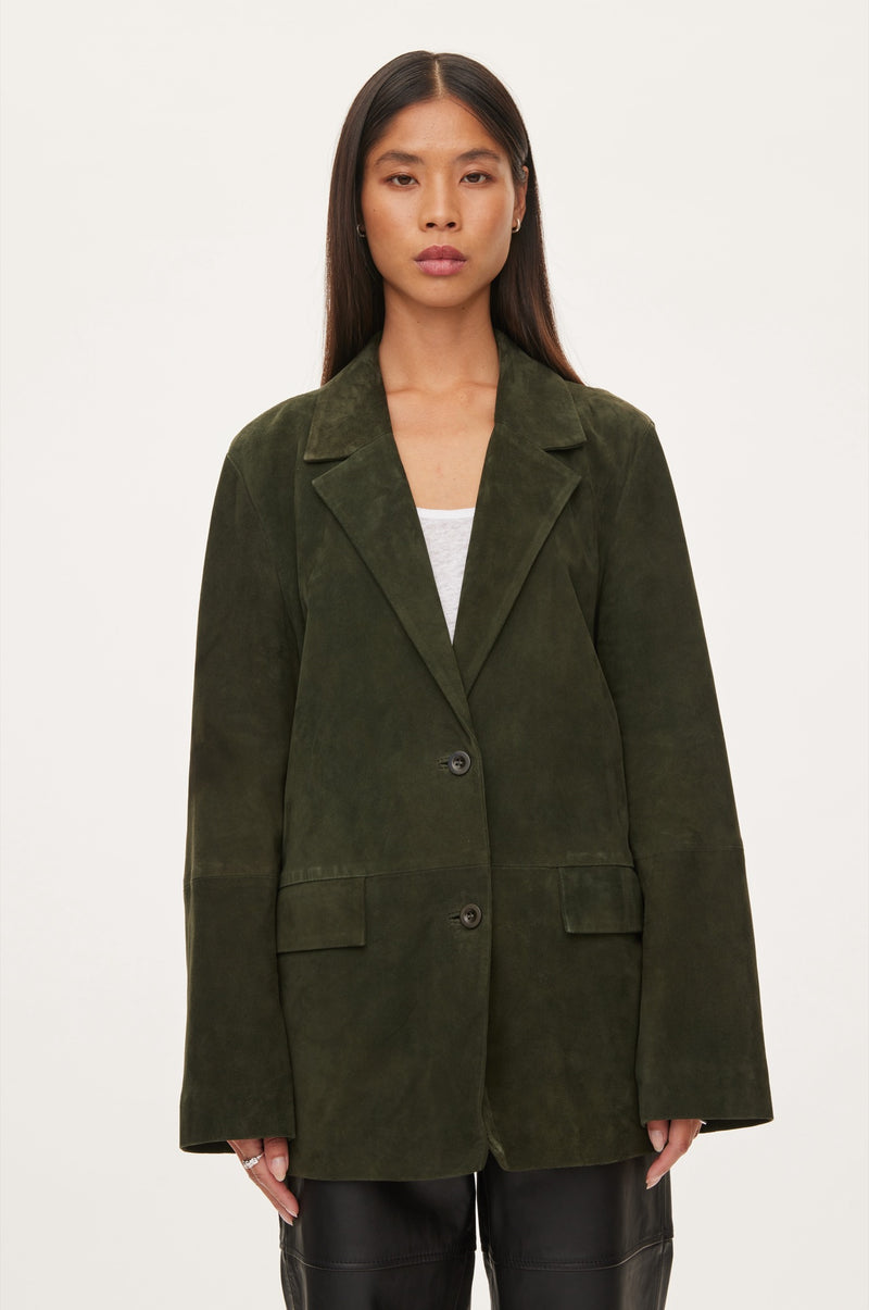 Oval Square Bella Suede Blazer BLAZERS 4021 Dark Army