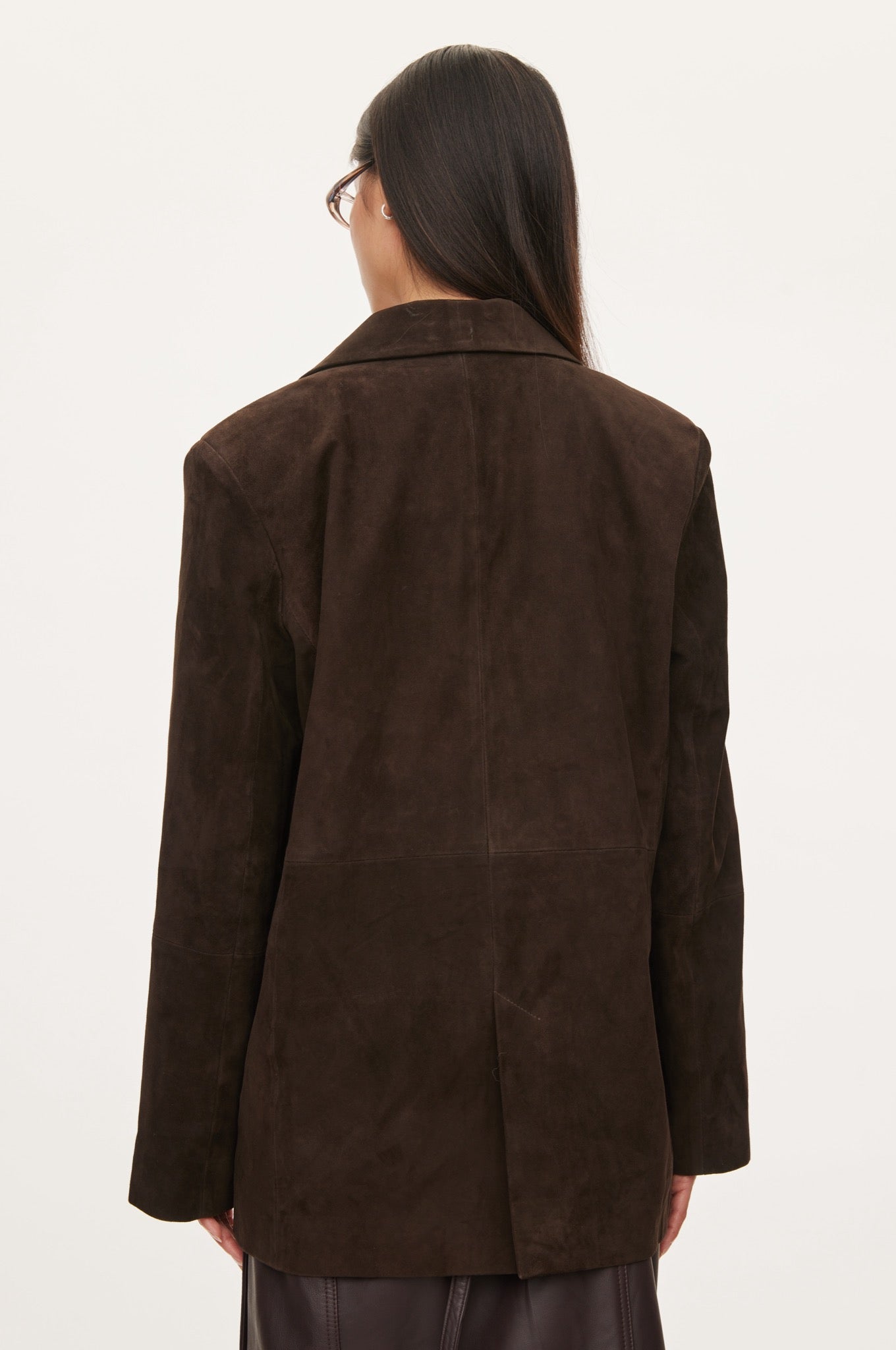 Oval Square Bella Suede Blazer BLAZERS 6015 Chocolate Torte