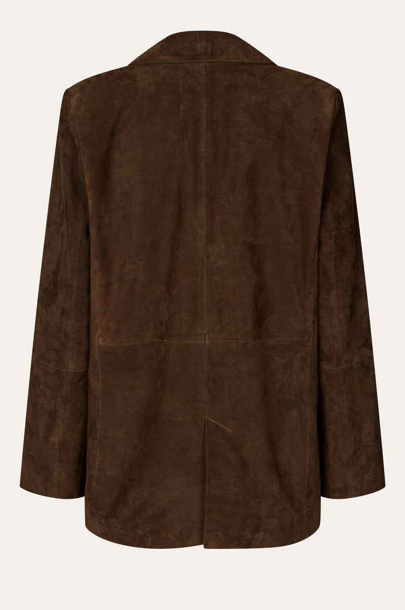 Oval Square Bella Suede Blazer BLAZERS 6015 Chocolate Torte