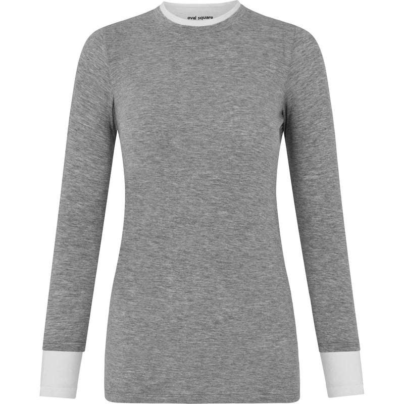 Oval Square Bibi Blouse BLOUSES 7002 Grey Mel