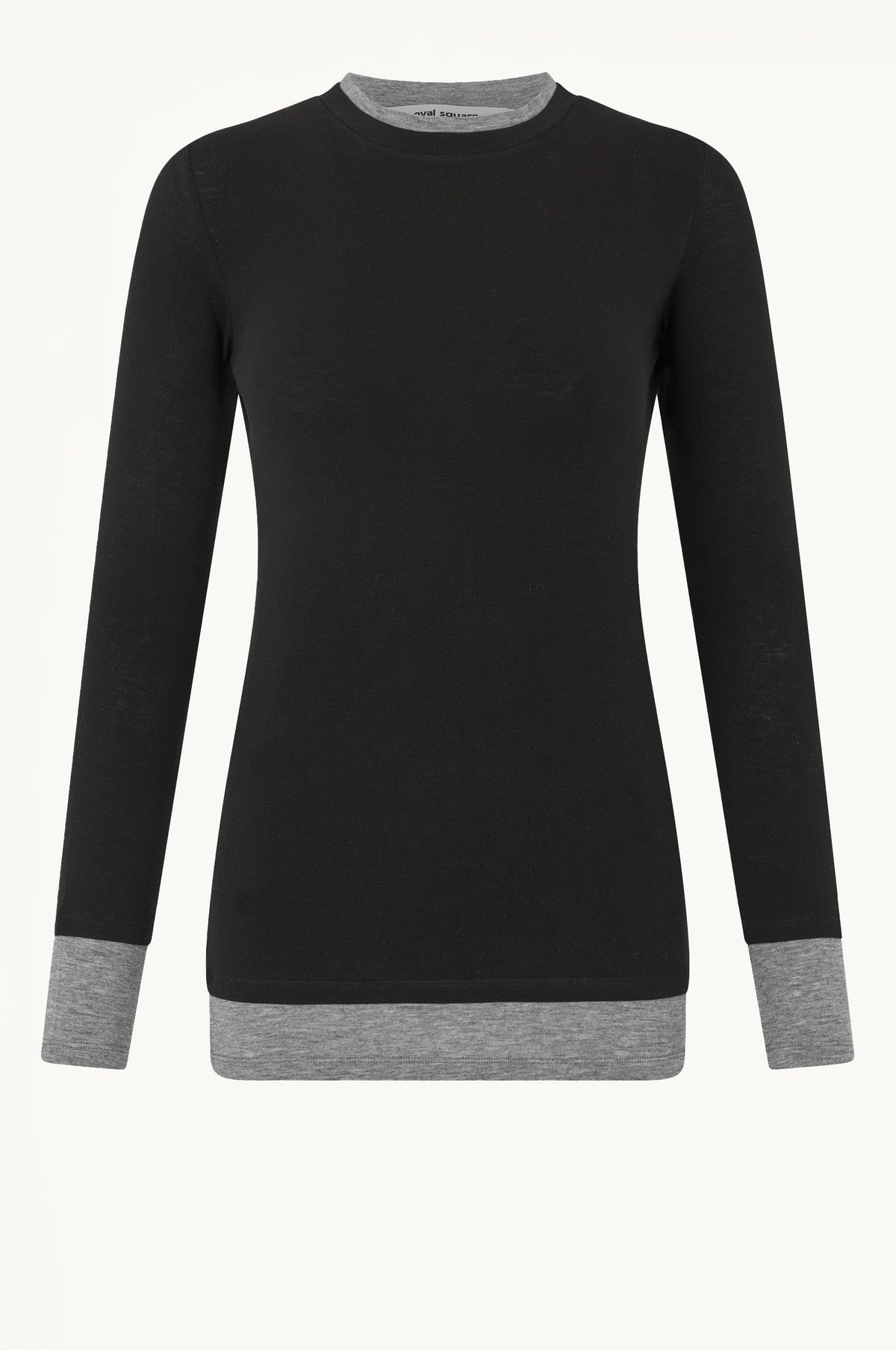 Oval Square Bibi Blouse BLOUSES 8001 Black