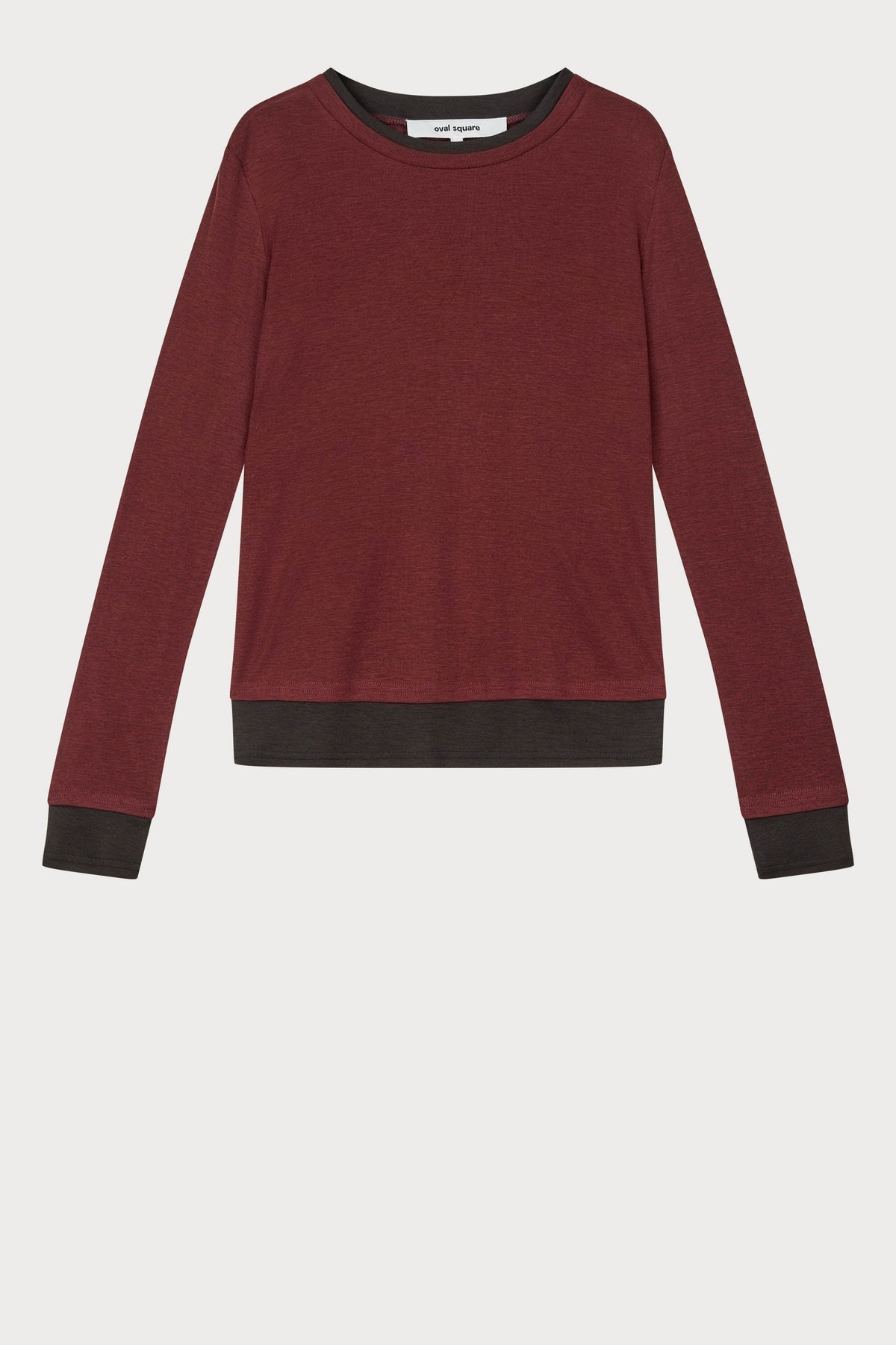 Oval Square Bibi Blouse BLOUSES Dark Burgundy