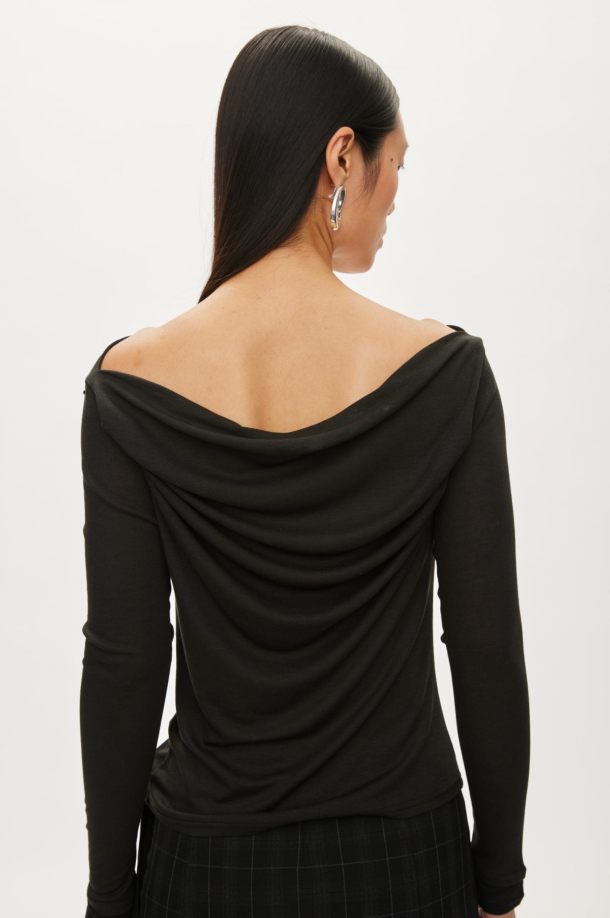 Oval Square Bibi Drape Blouse BLOUSES Moonless night