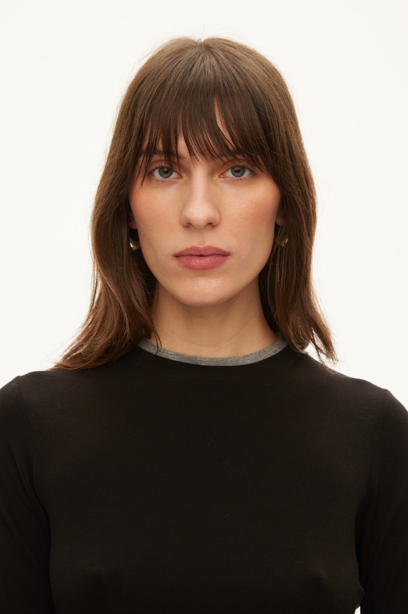 Oval Square Bibi Blouse BLOUSES 8001 Black