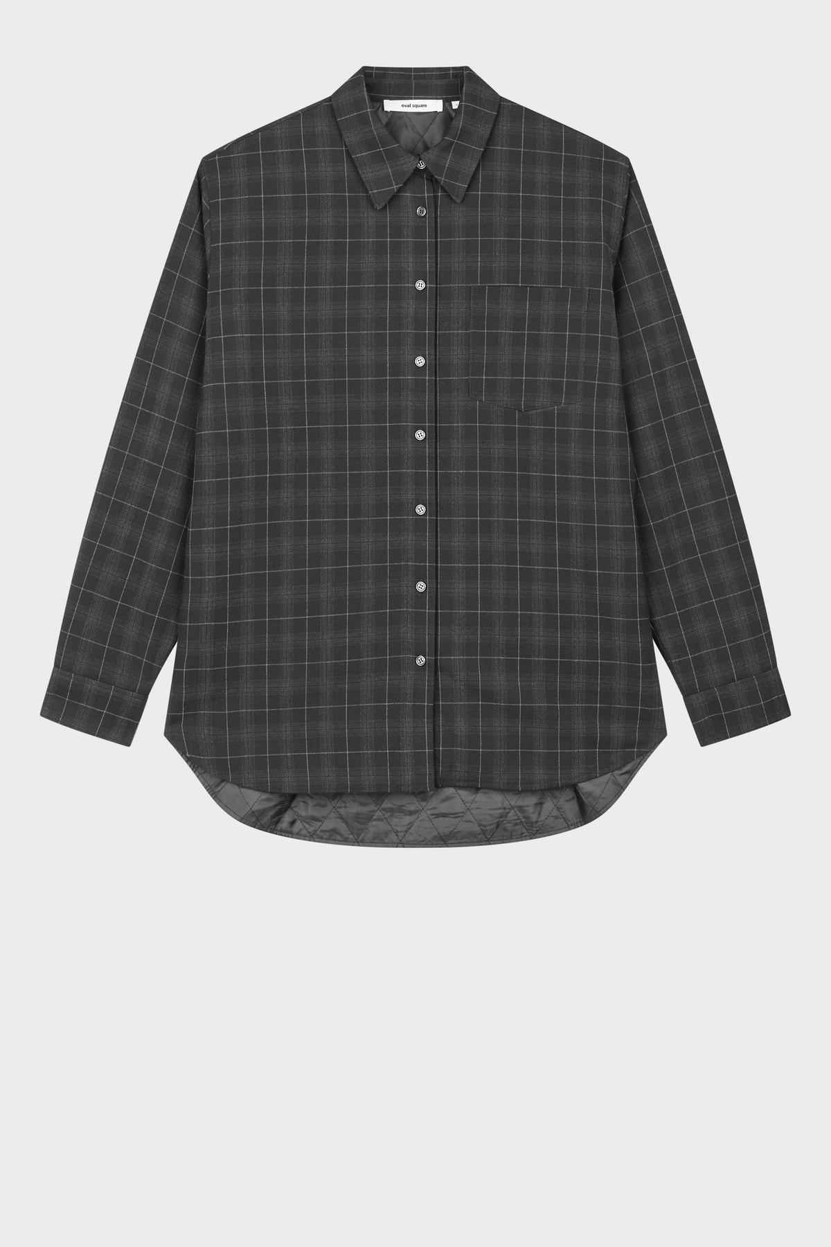 Oval Square Billy padded shirt SHIRTS Black checks