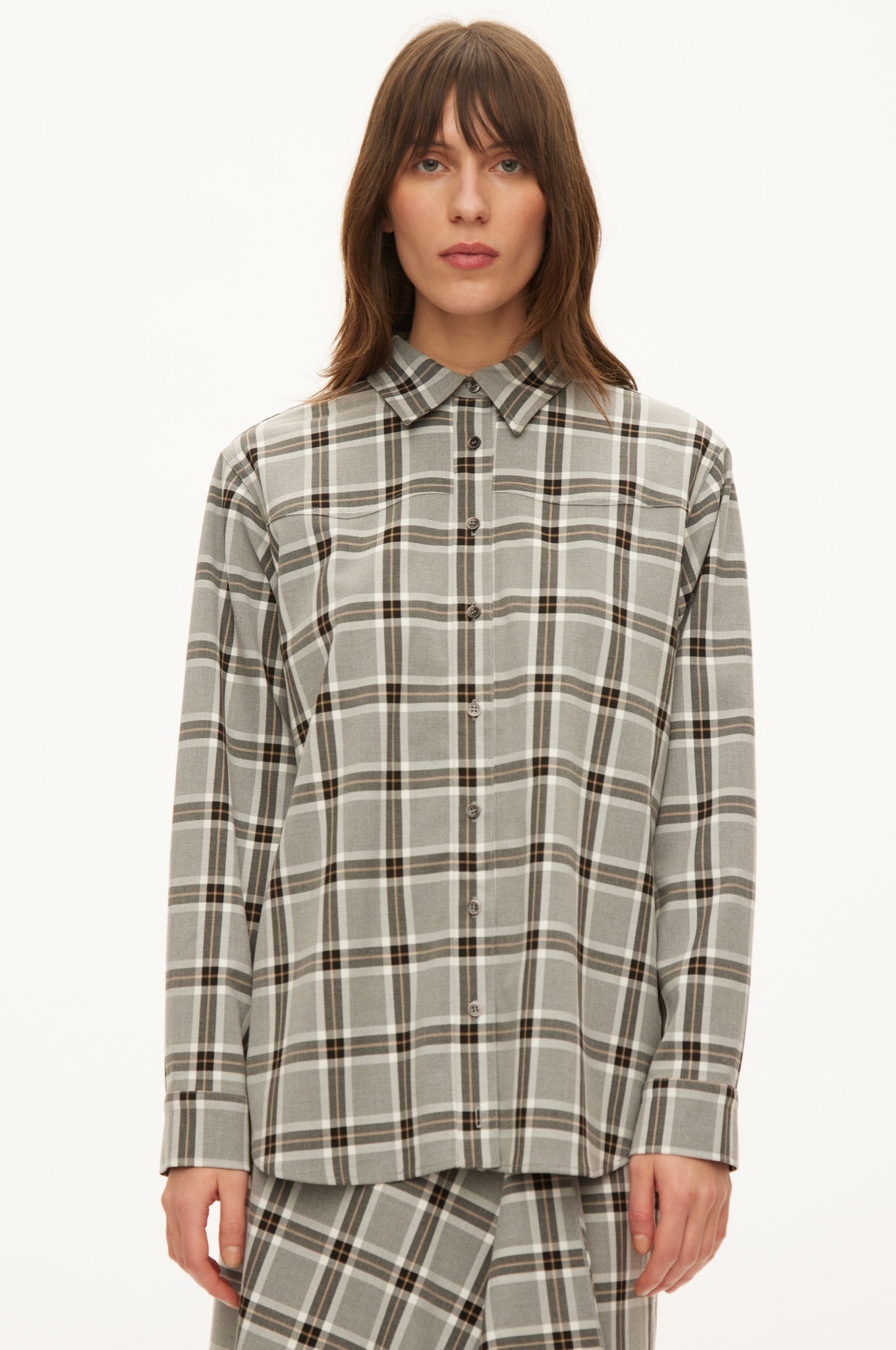 Oval Square Billy shirt SHIRTS Grey check
