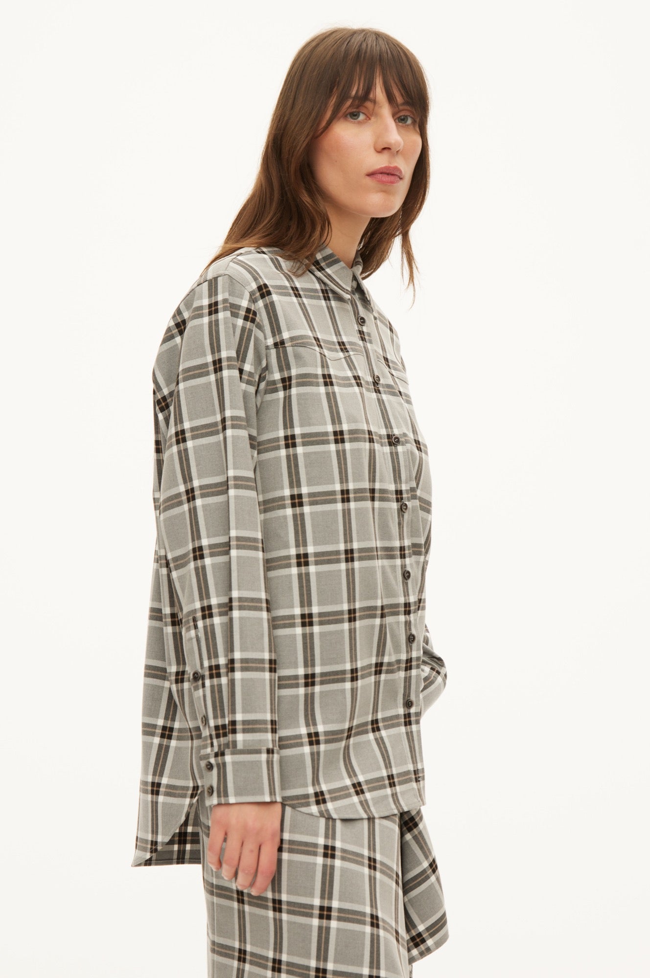 Oval Square Billy shirt SHIRTS Grey check