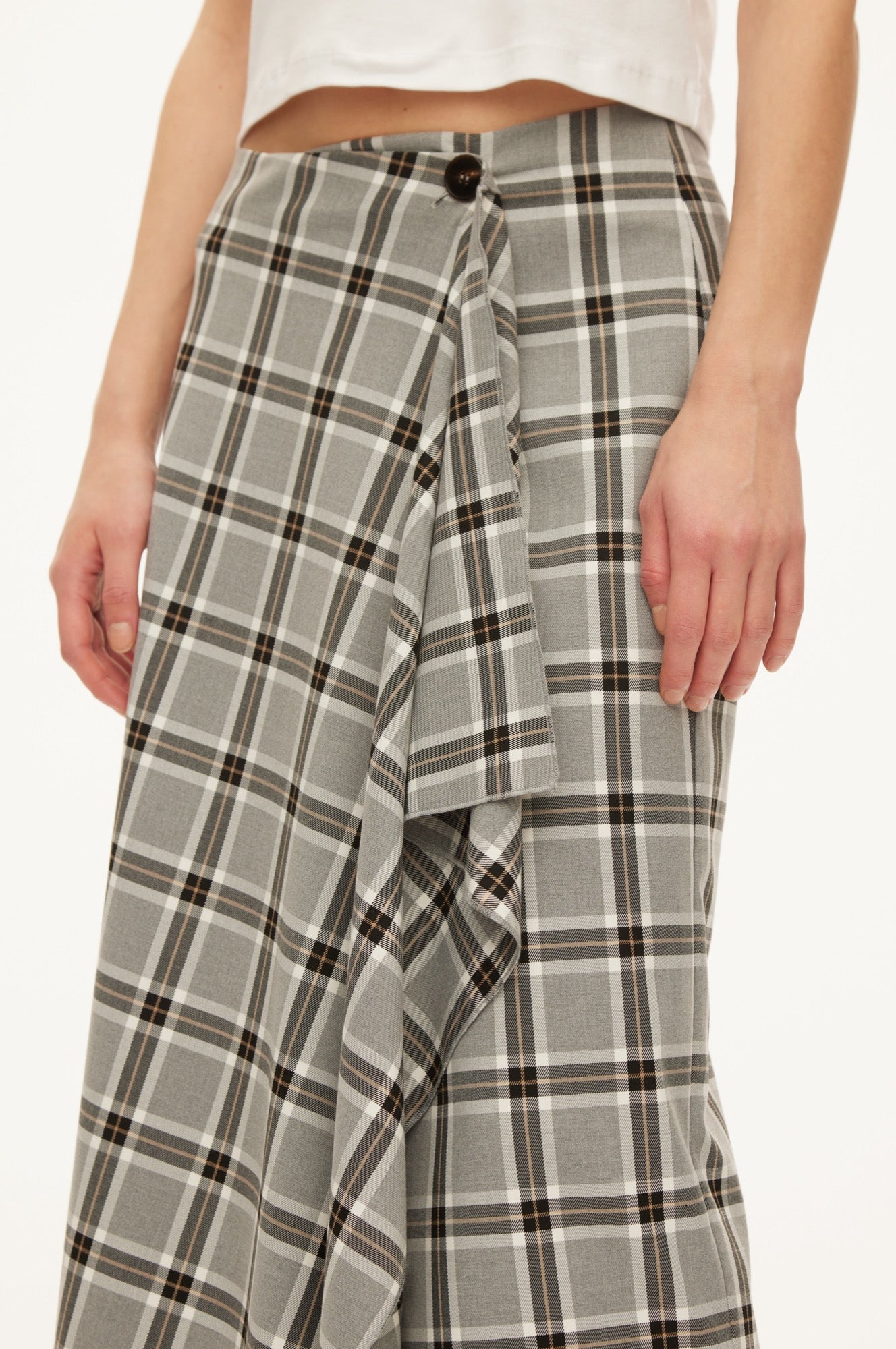 Oval Square Billy skirt SKIRTS Grey check