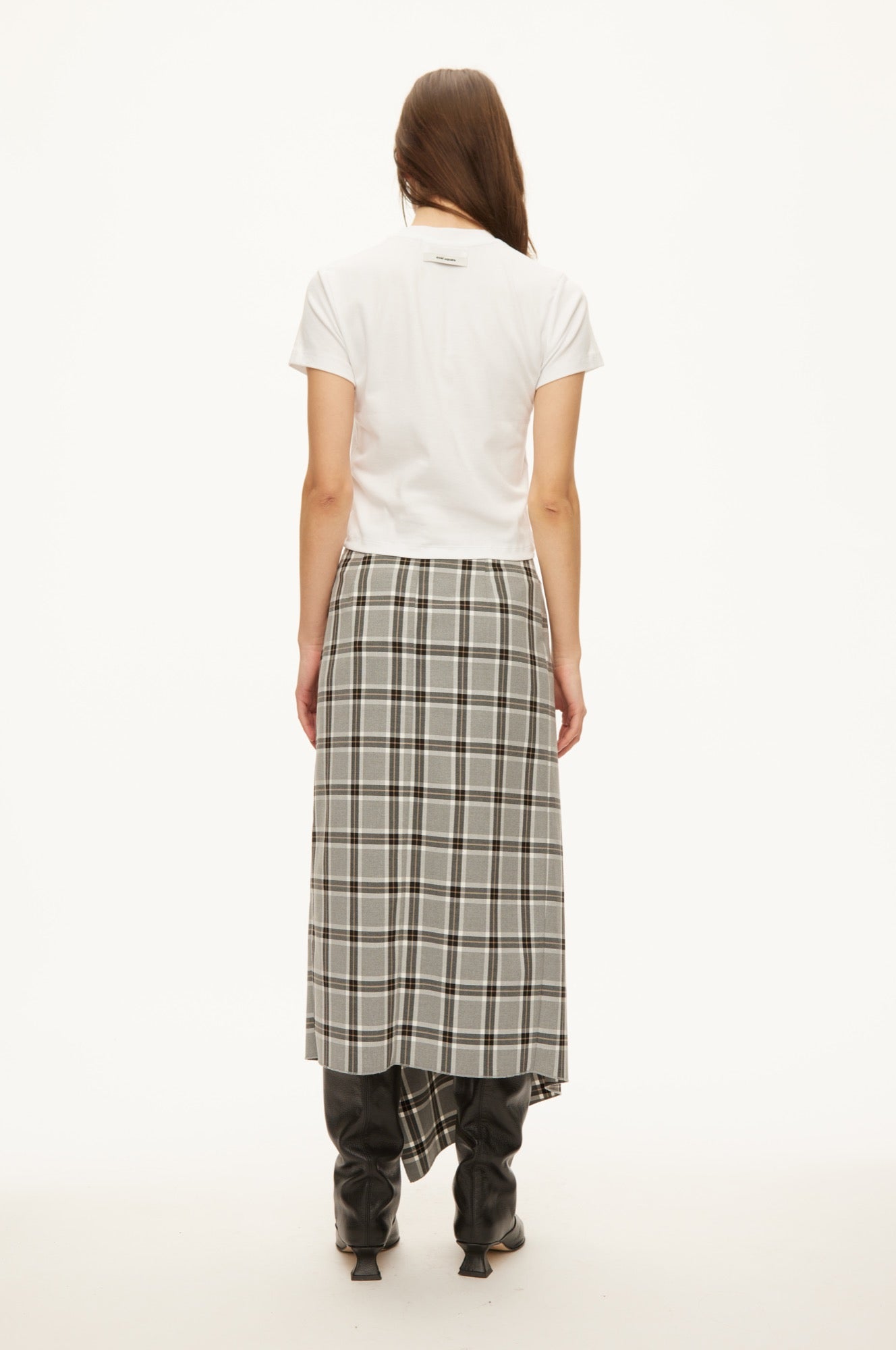 Oval Square Billy skirt SKIRTS Grey check