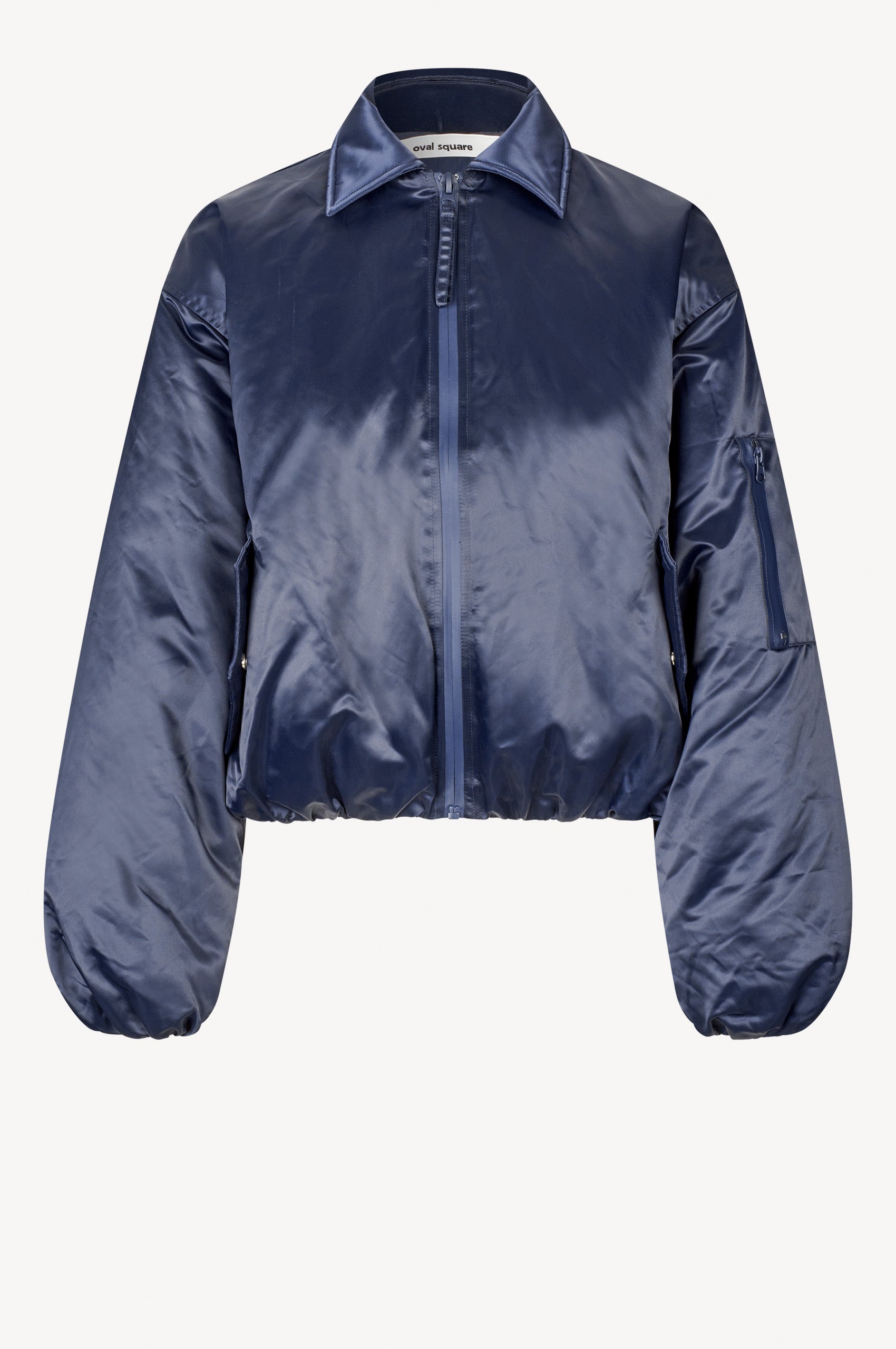 Oval Square Blink Bomber Jacket COATS Navy checks