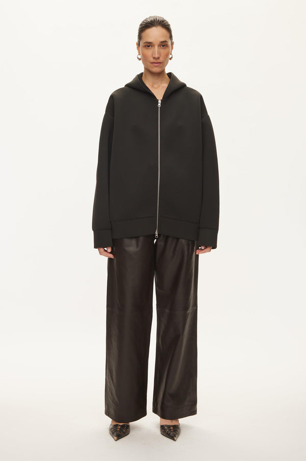 Oval Square Bobbi Zip Hood JACKETS 8001 Black