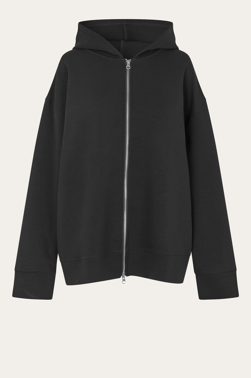 Oval Square Bobbi Zip Hood JACKETS 8001 Black