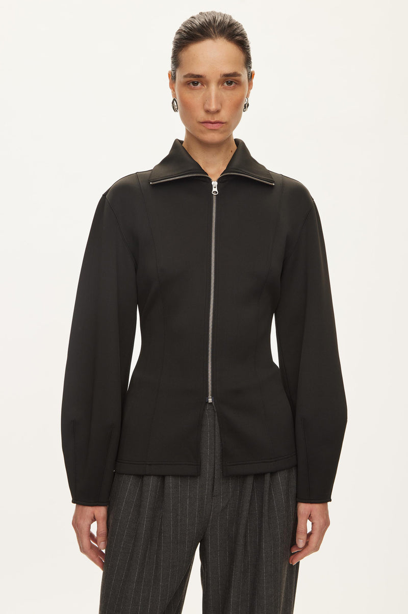 Oval Square Bobbi Zip Jacket JACKETS 8001 Black