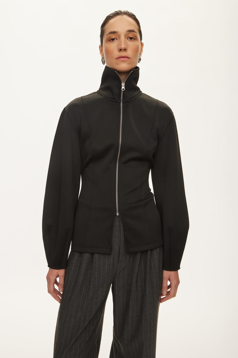 Oval Square Bobbi Zip Jacket JACKETS 8001 Black