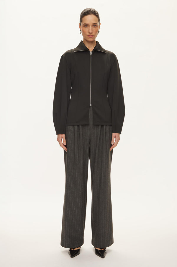 Oval Square Bobbi Zip Jacket JACKETS 8001 Black
