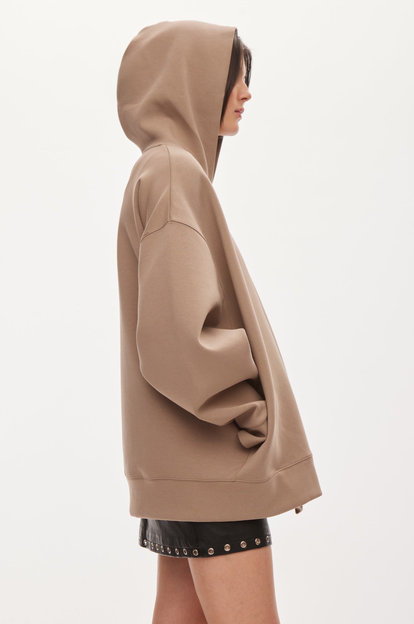 Oval Square Bobo Zip Hood SWEATSHIRTS Coca Mocha