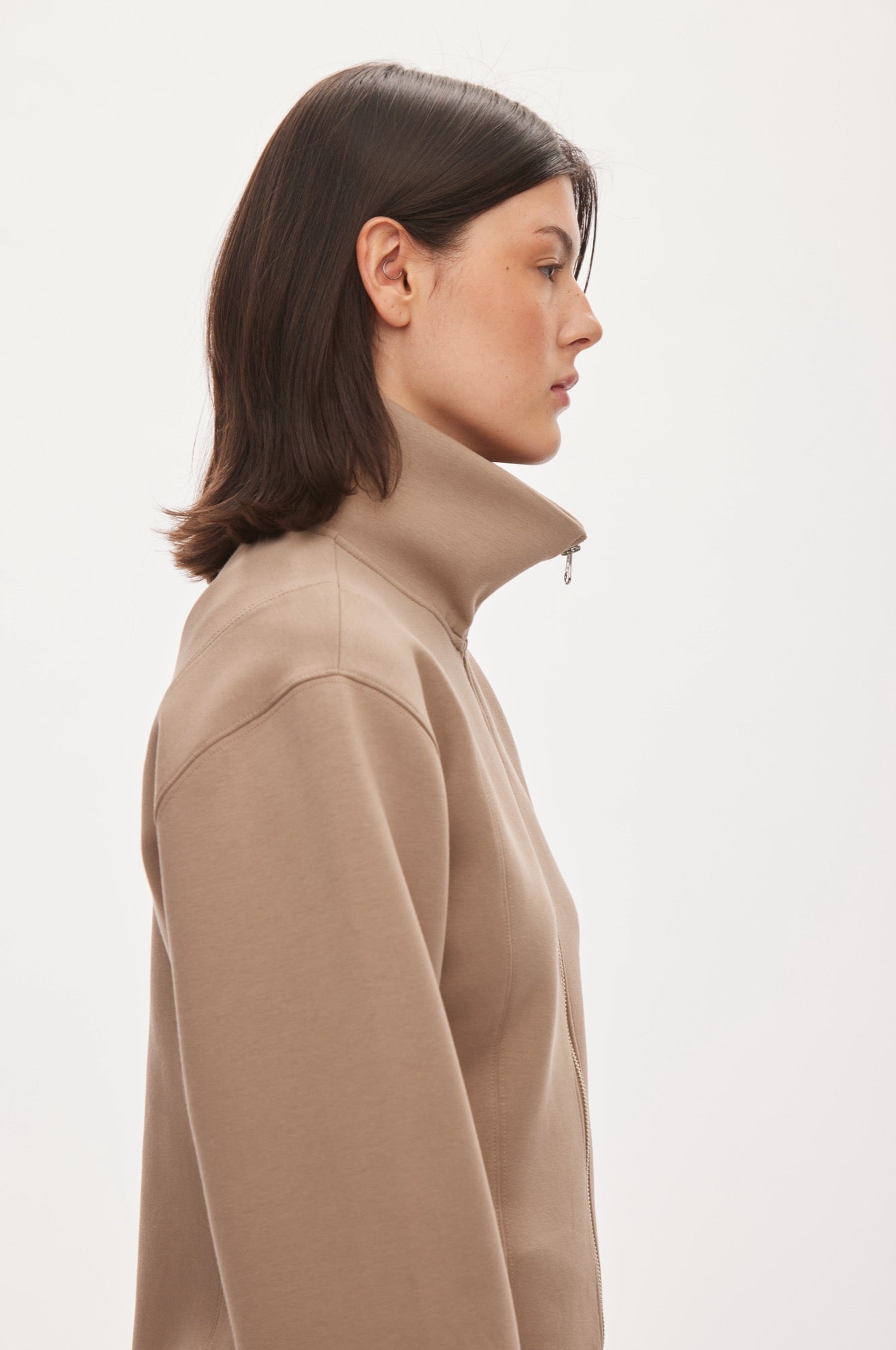 Oval Square Bobo Zip Jacket SWEATSHIRTS Coca Mocha