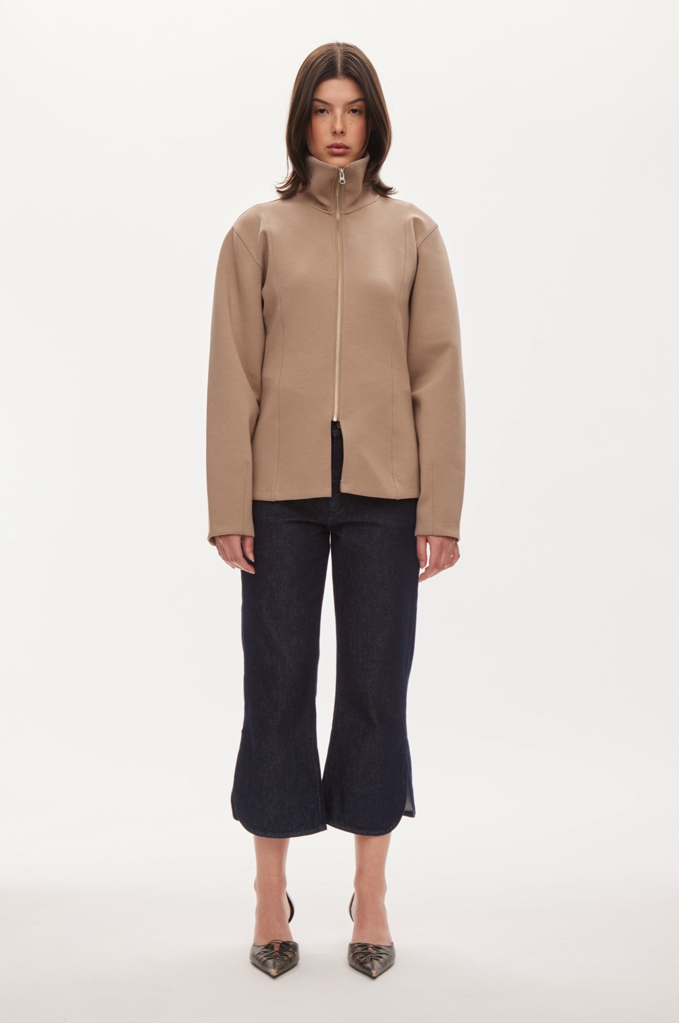 Oval Square Bobo Zip Jacket SWEATSHIRTS Coca Mocha
