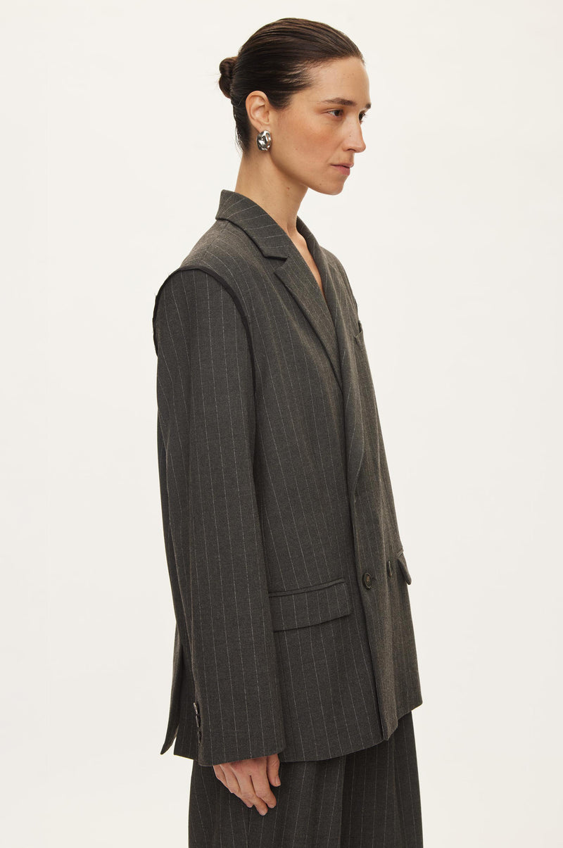 Oval Square Bonnie Blazer BLAZERS 7013 Dark Grey Pinstripe