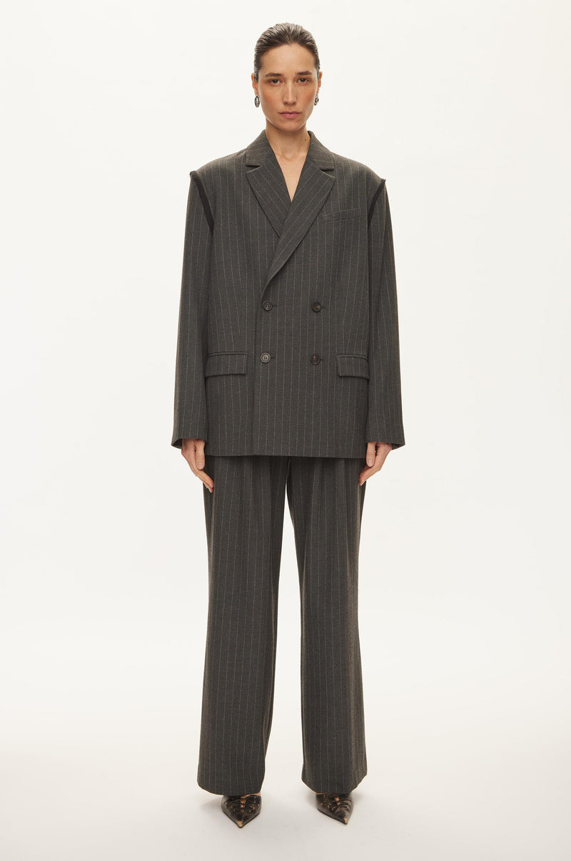 Oval Square Bonnie Blazer BLAZERS 7013 Dark Grey Pinstripe