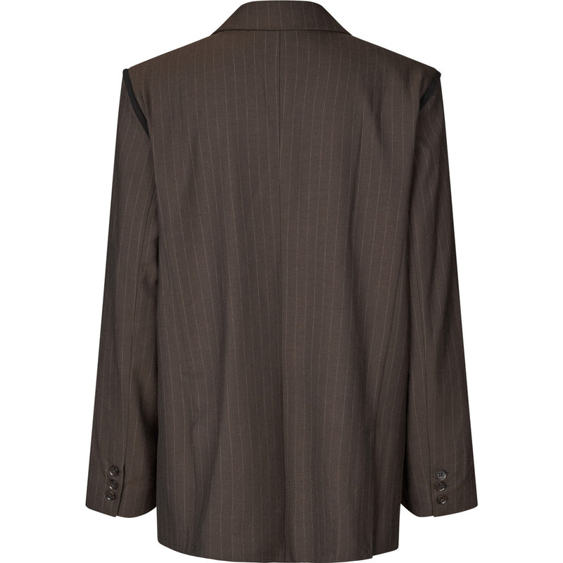 Oval Square Bonnie Blazer BLAZERS 9056 Dark Brown Pinstripe