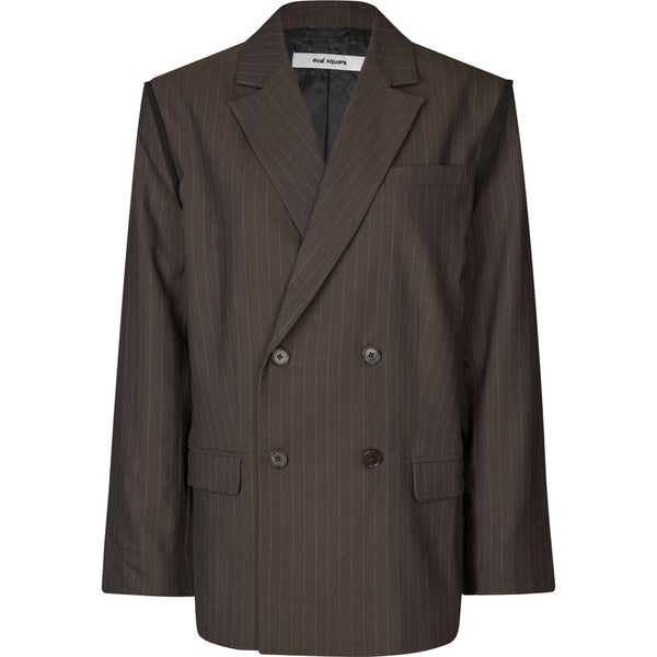 Oval Square Bonnie Blazer BLAZERS 9056 Dark Brown Pinstripe