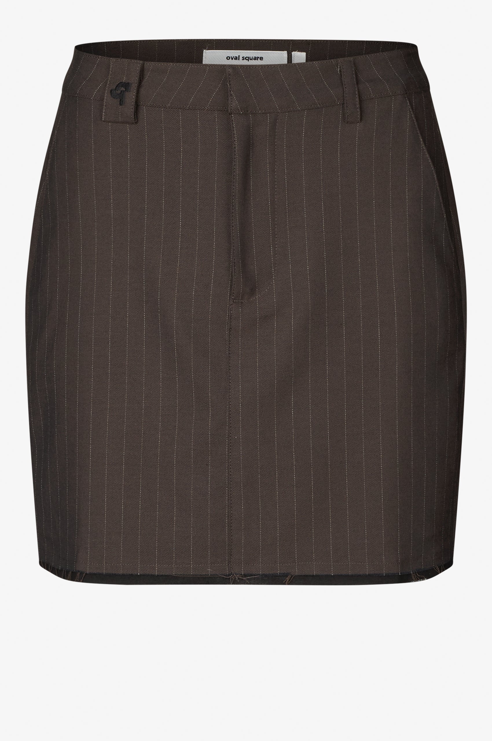Oval Square Bonnie Skirt SKIRTS 9056 Dark Brown Pinstripe