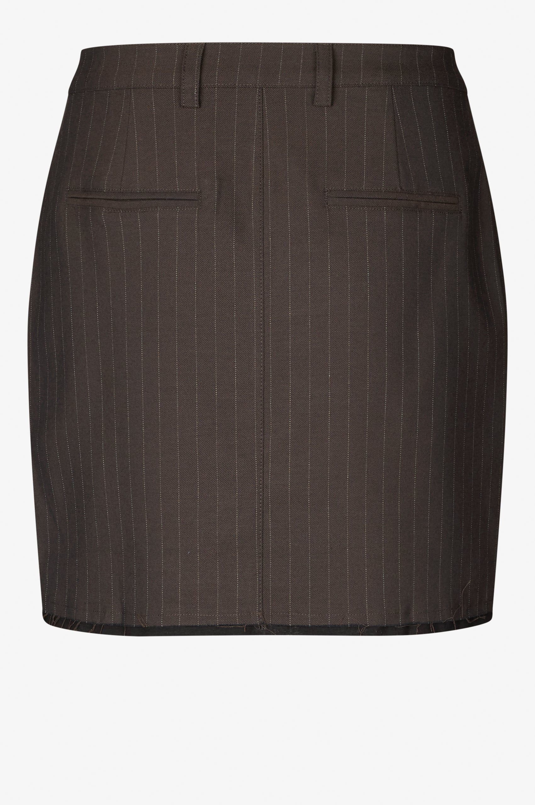 Oval Square Bonnie Skirt SKIRTS 9056 Dark Brown Pinstripe