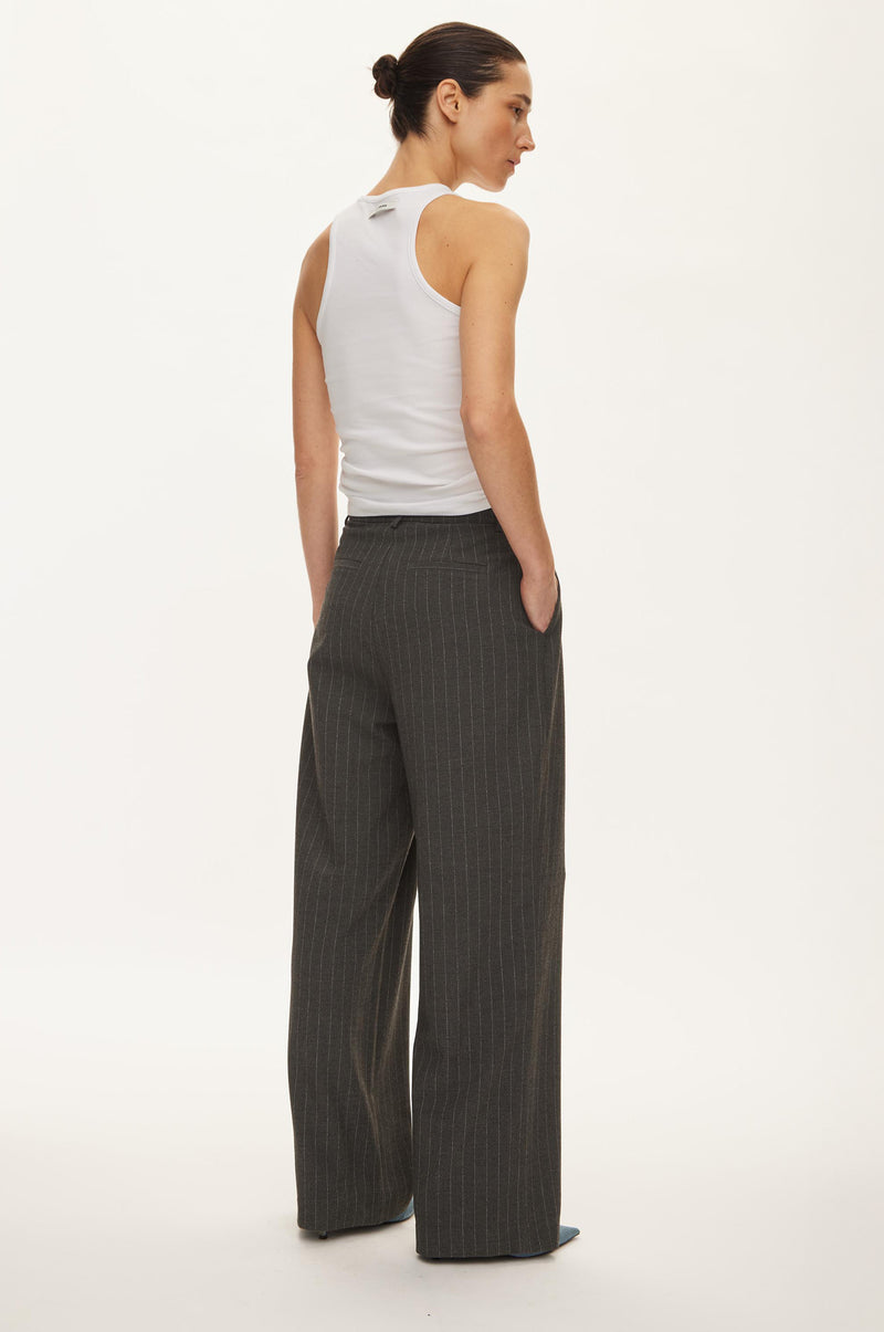 Oval Square Bonnie Trousers TROUSERS 7013 Dark Grey Pinstripe