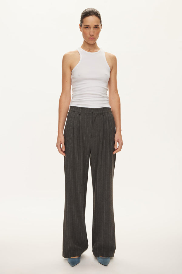 Oval Square Bonnie Trousers TROUSERS 7013 Dark Grey Pinstripe