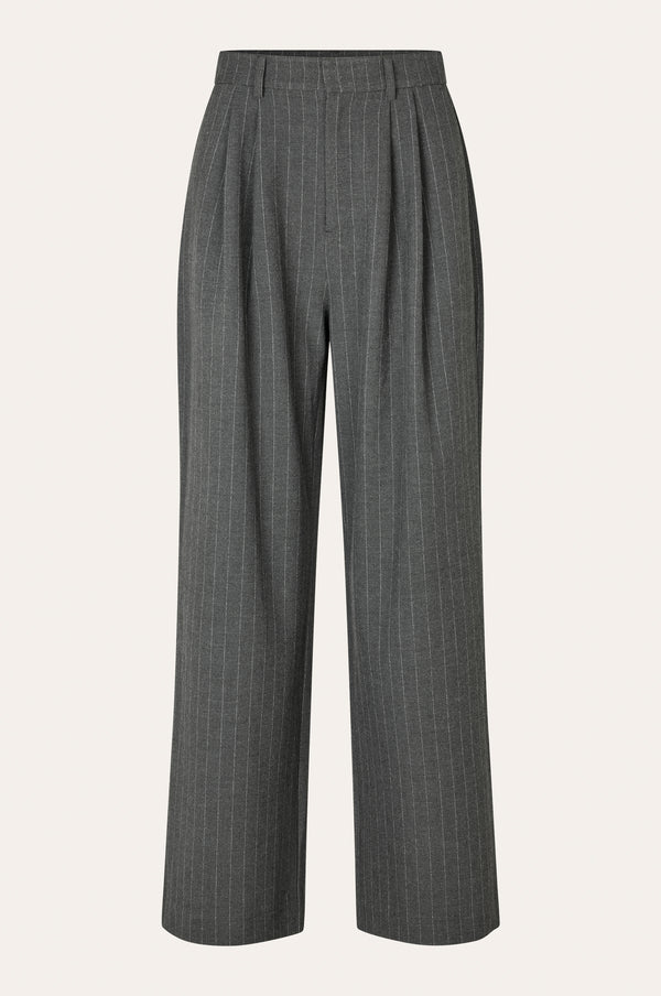 Oval Square Bonnie Trousers TROUSERS 7013 Dark Grey Pinstripe