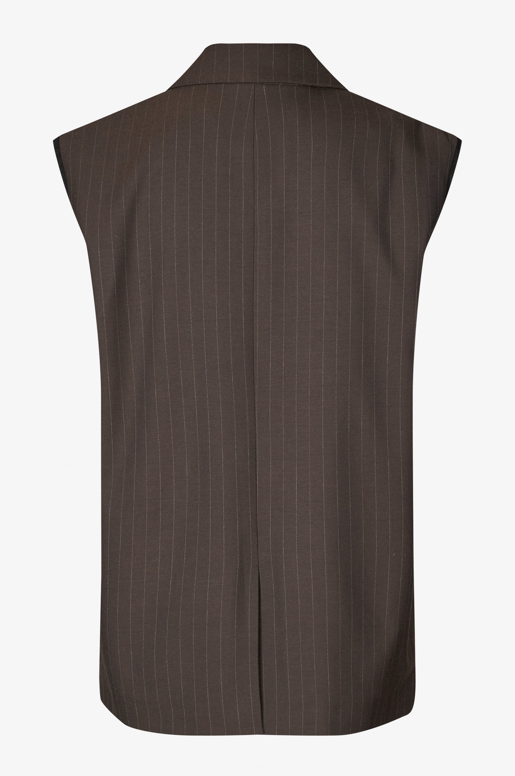 Oval Square Bonnie Vest VESTS 9056 Dark Brown Pinstripe