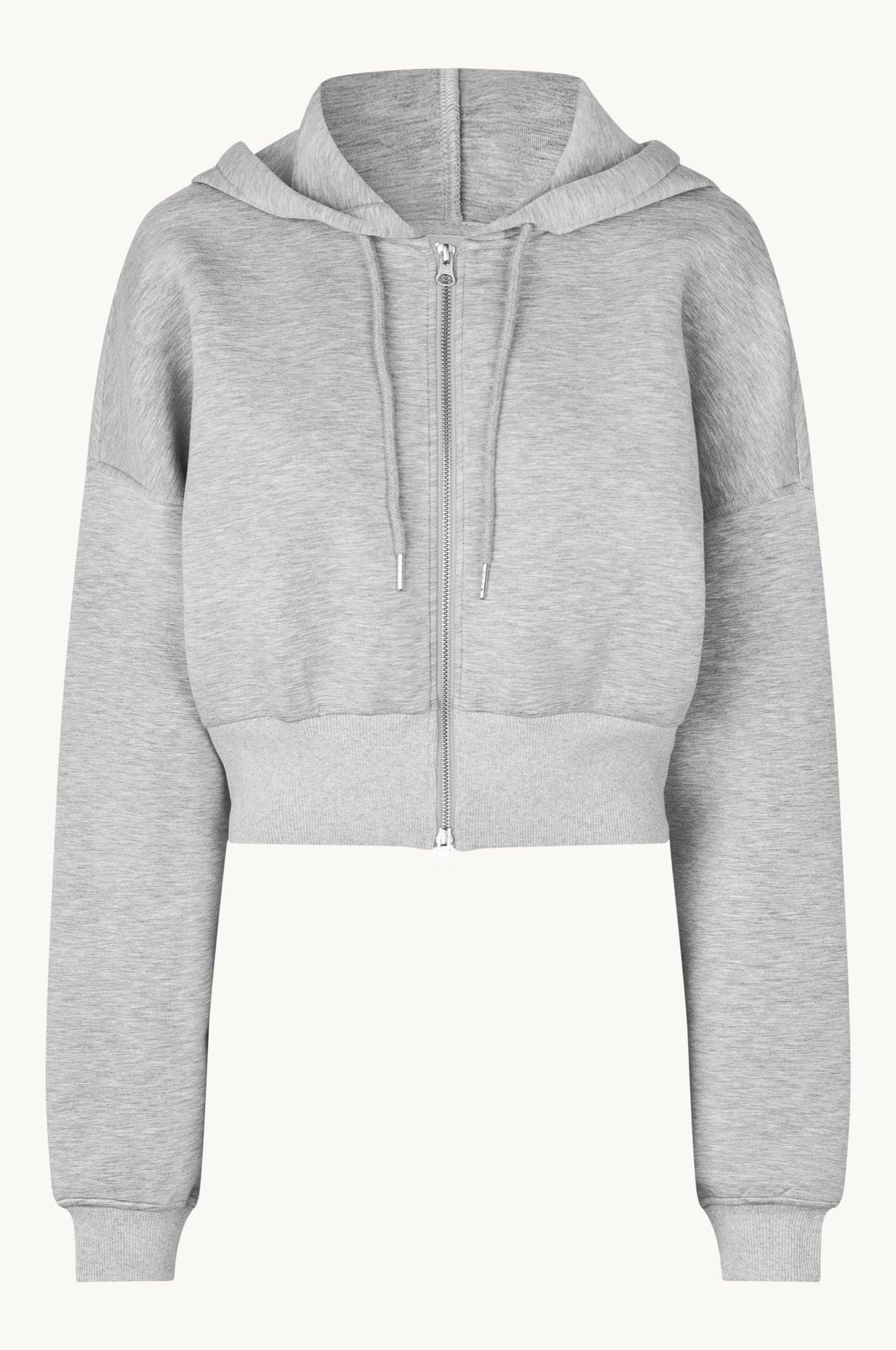 Oval Square Bowie zip hoodie SWEATS Grey Melange