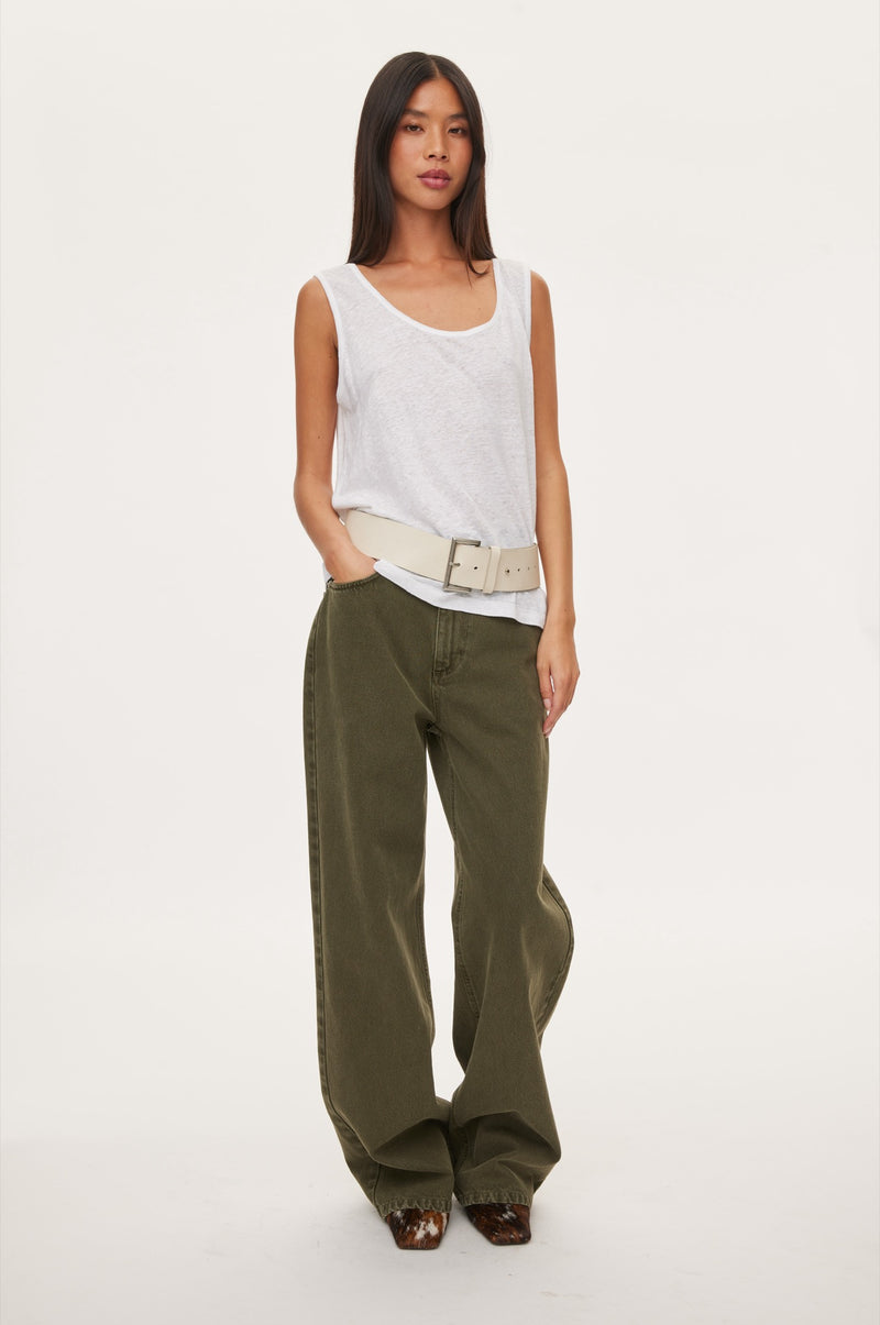 Oval Square Bright Jeans JEANS 4021 Dark Army