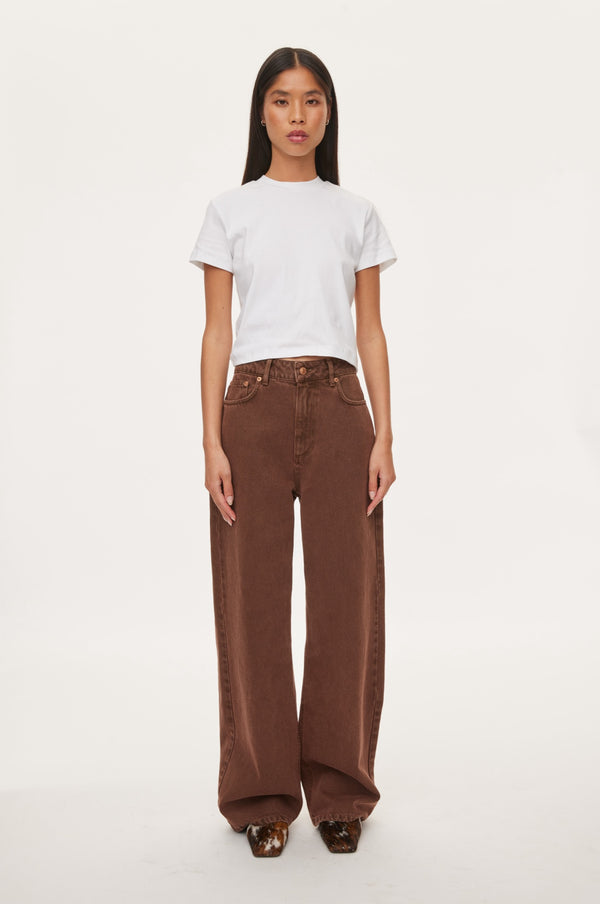 Oval Square Bright Jeans JEANS 6024 Coffee
