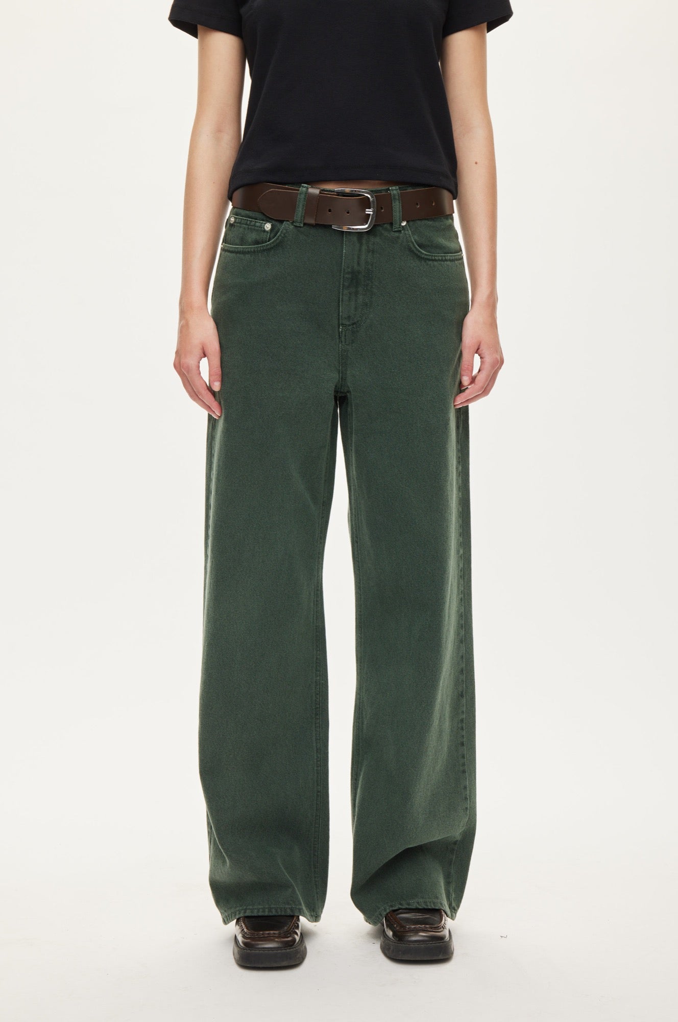 Oval Square Bright Jeans JEANS Pine Green