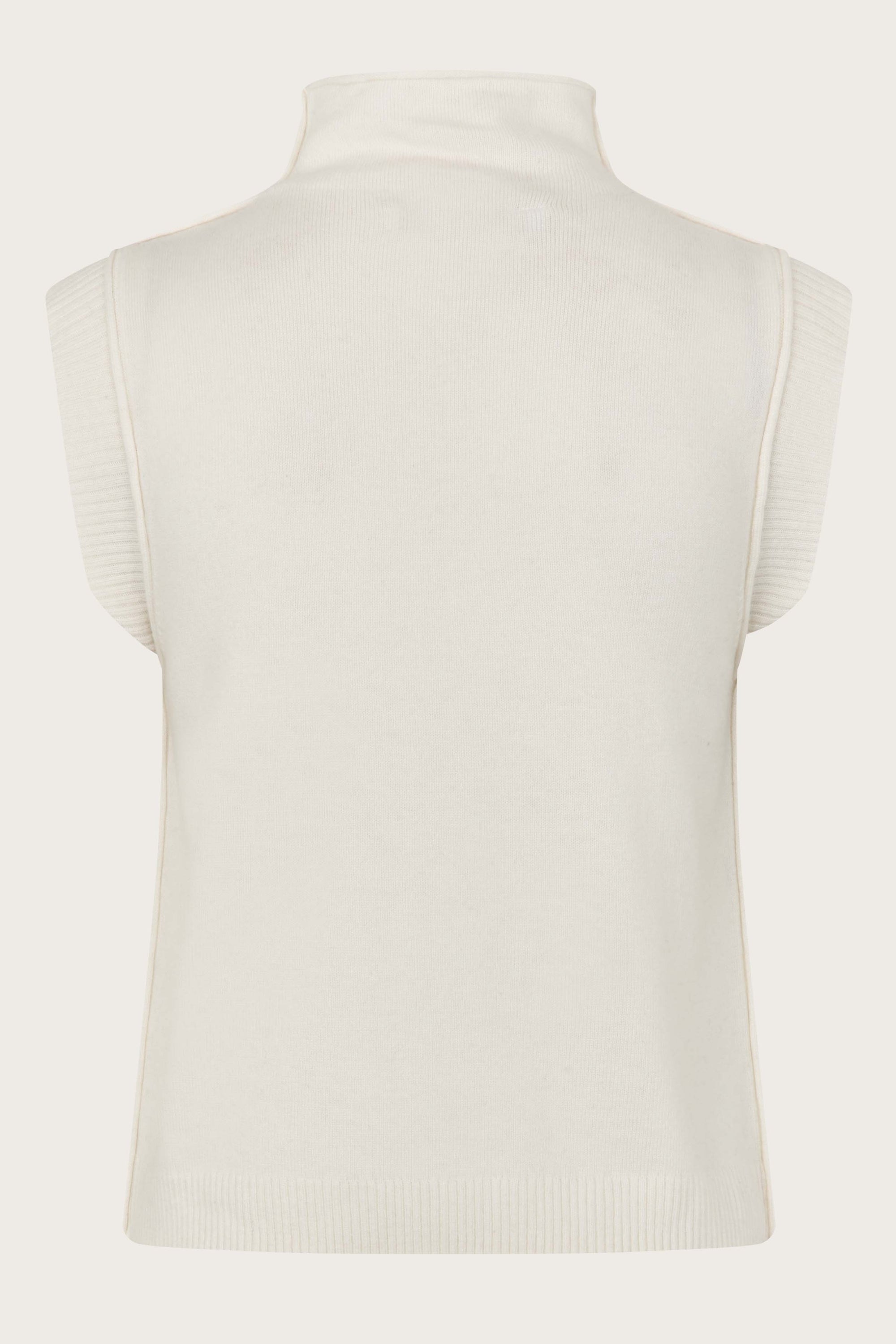 Oval Square Carla High Neck Top KNITS Off White