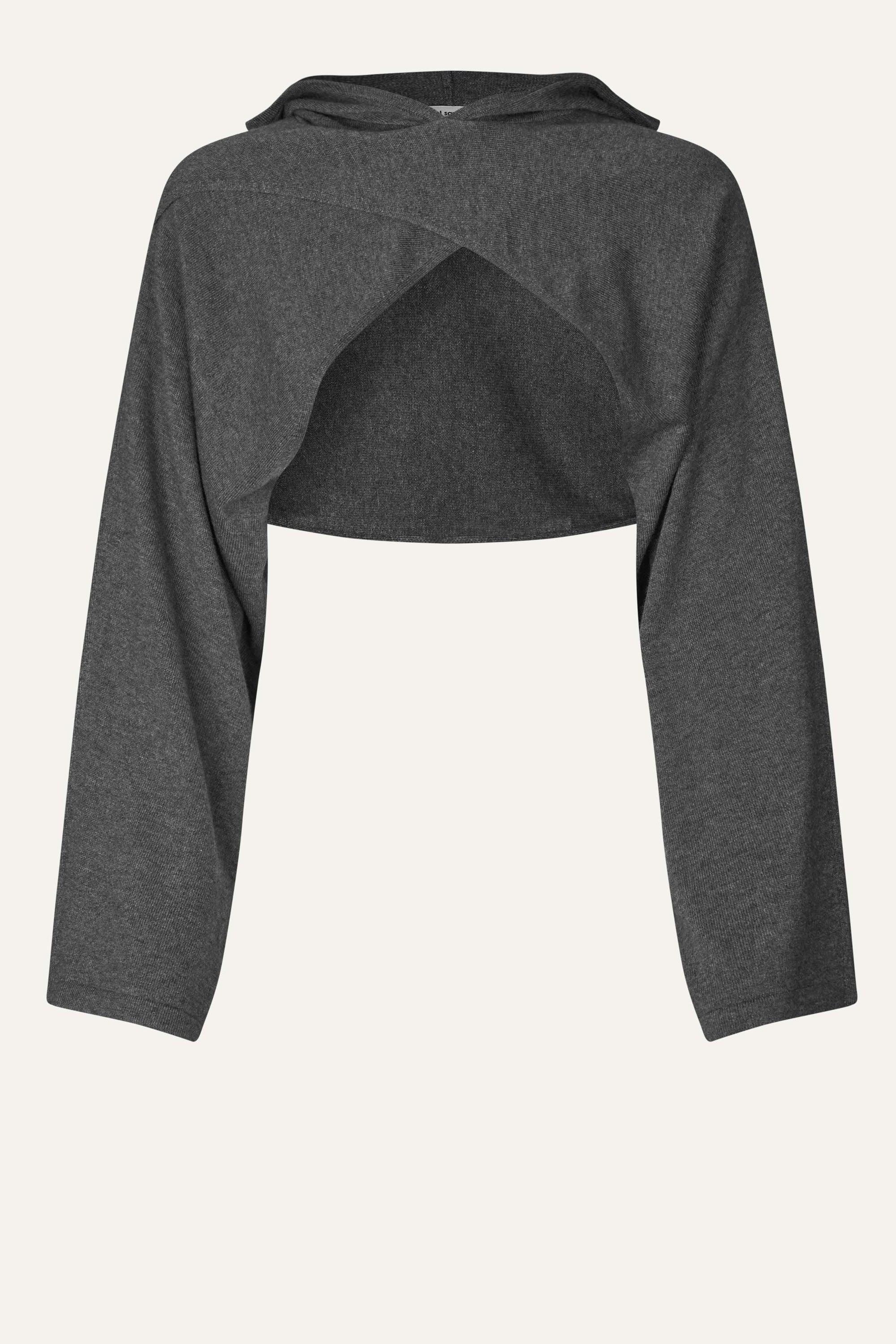 Oval Square Carla Knit Bolero KNITS Dark Gull Grey