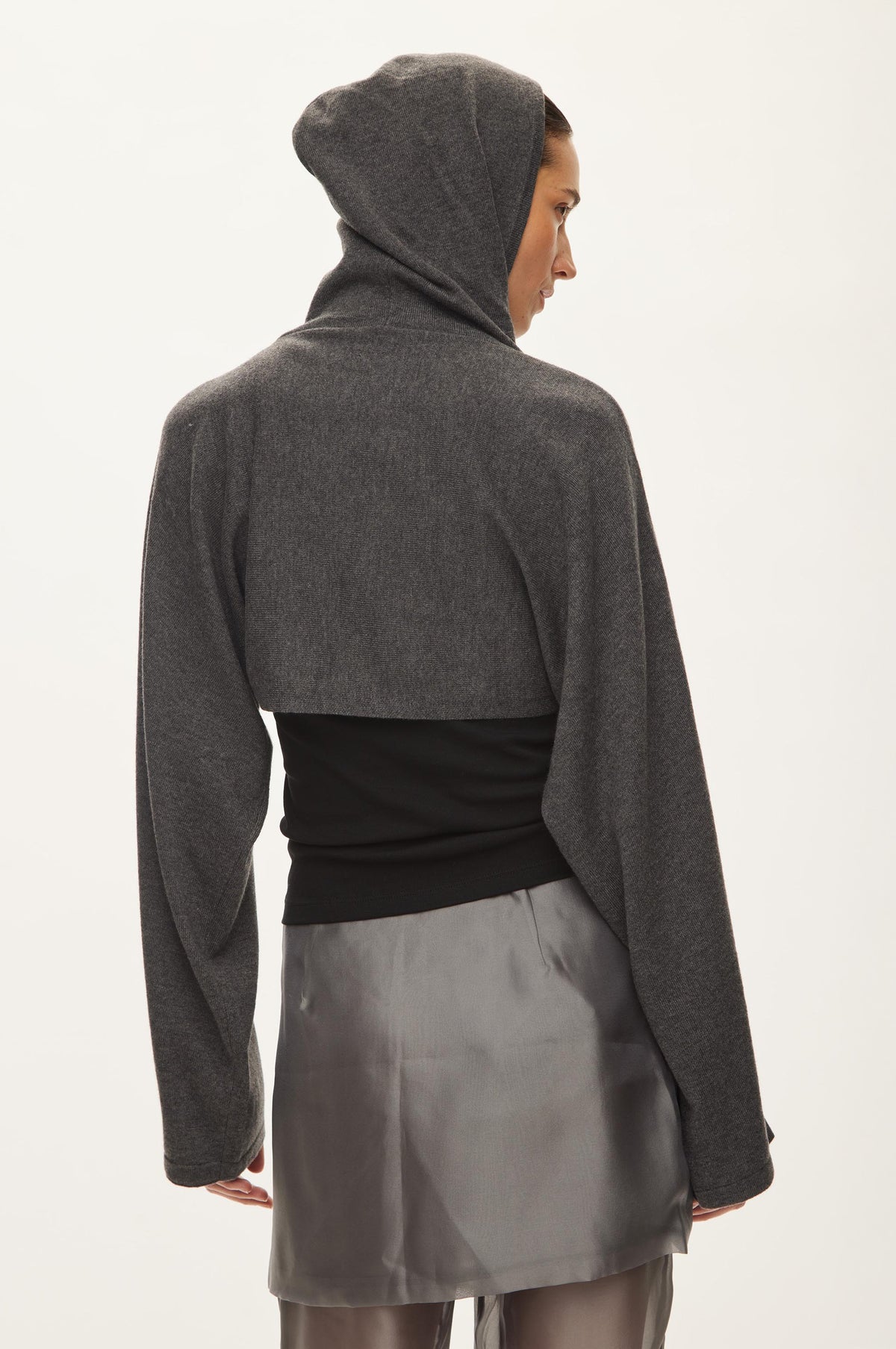 Oval Square Carla Knit Bolero KNITS Dark Gull Grey