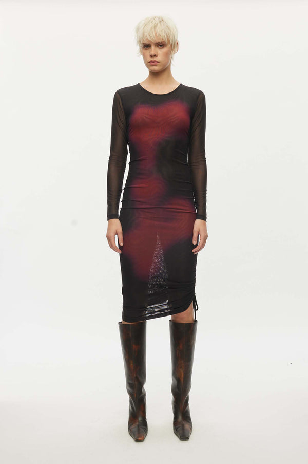 Oval Square Christy Dress DRESSES 8001 Black